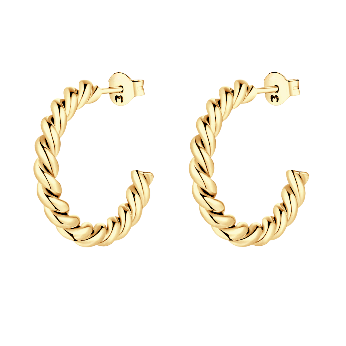 Half Ring Undulant Earrings