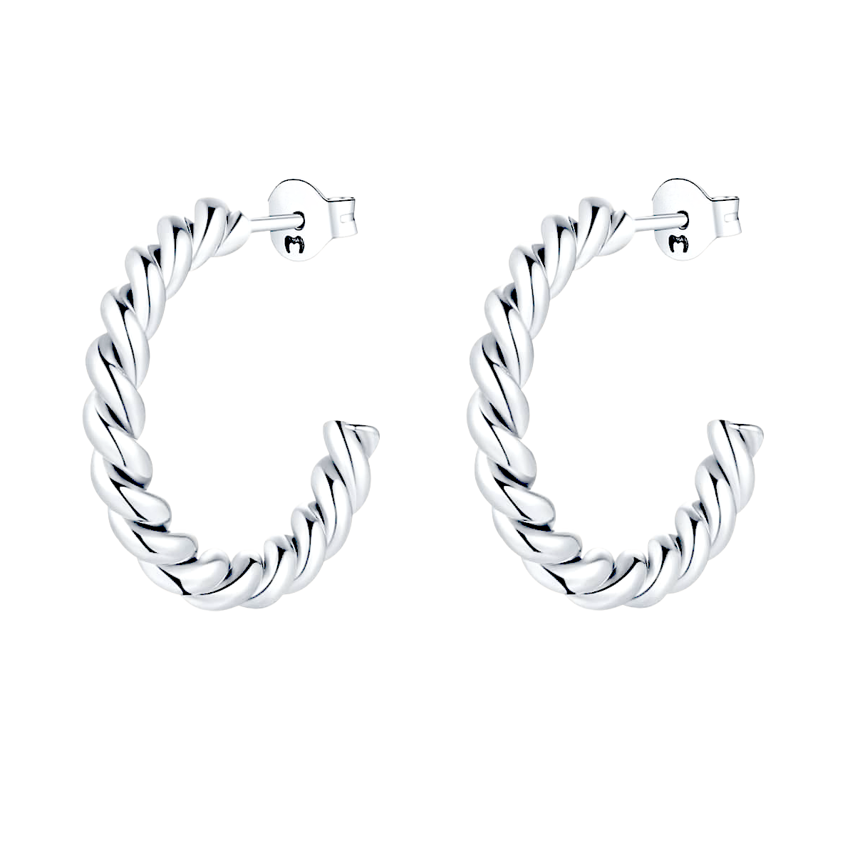 Half Ring Undulant Earrings
