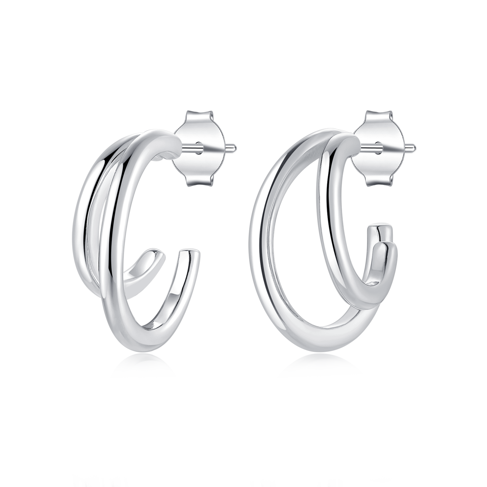 Half Ring Reflex Earrings - SophiaJewels