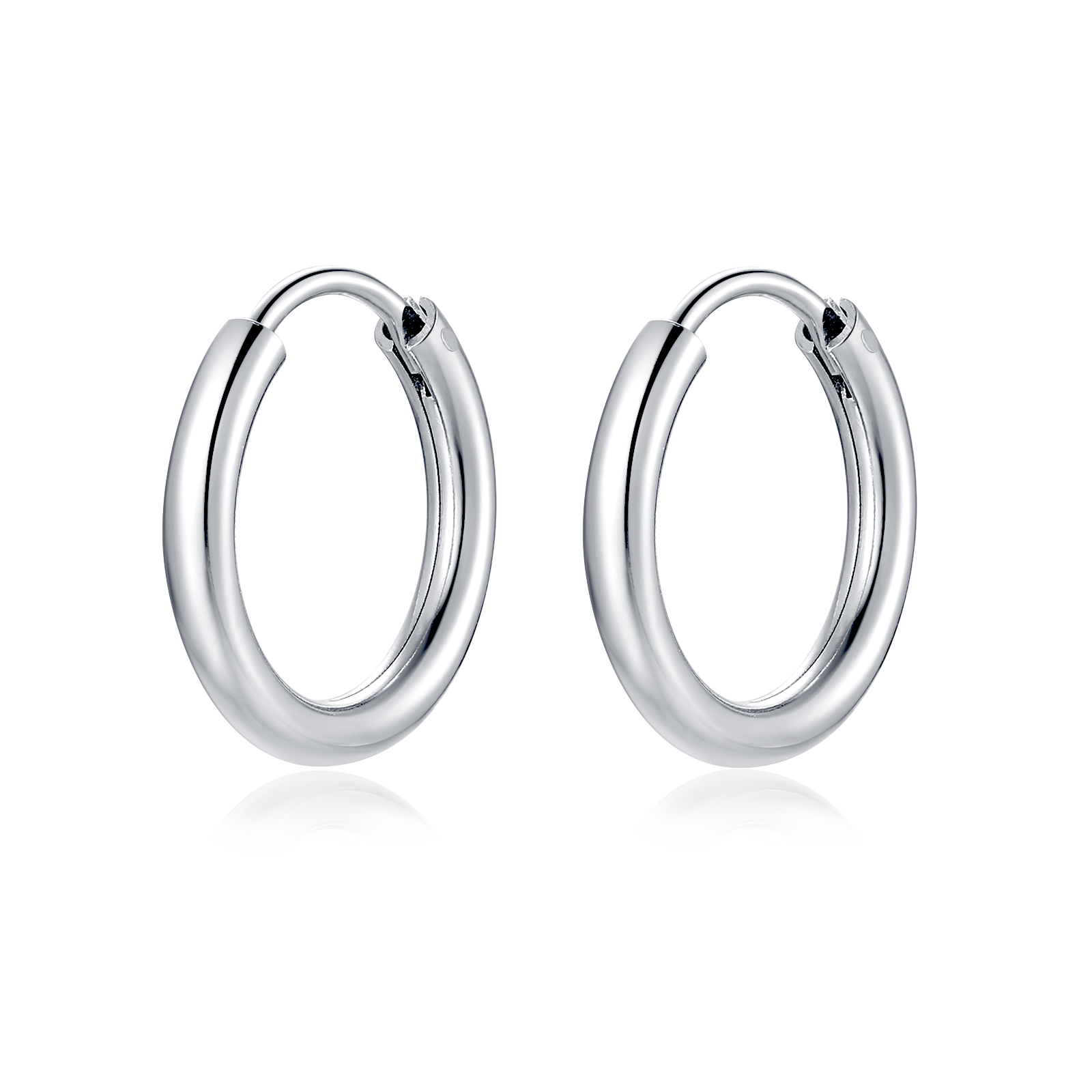 Silver Rounda Earrings - SophiaJewels