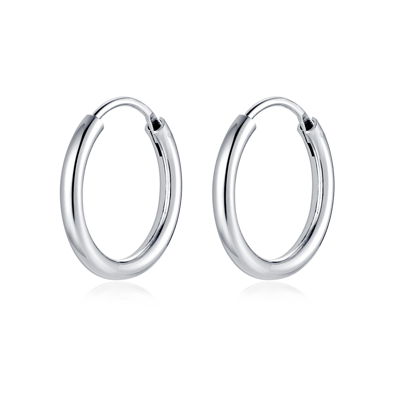 Silver Rounda Earrings - SophiaJewels