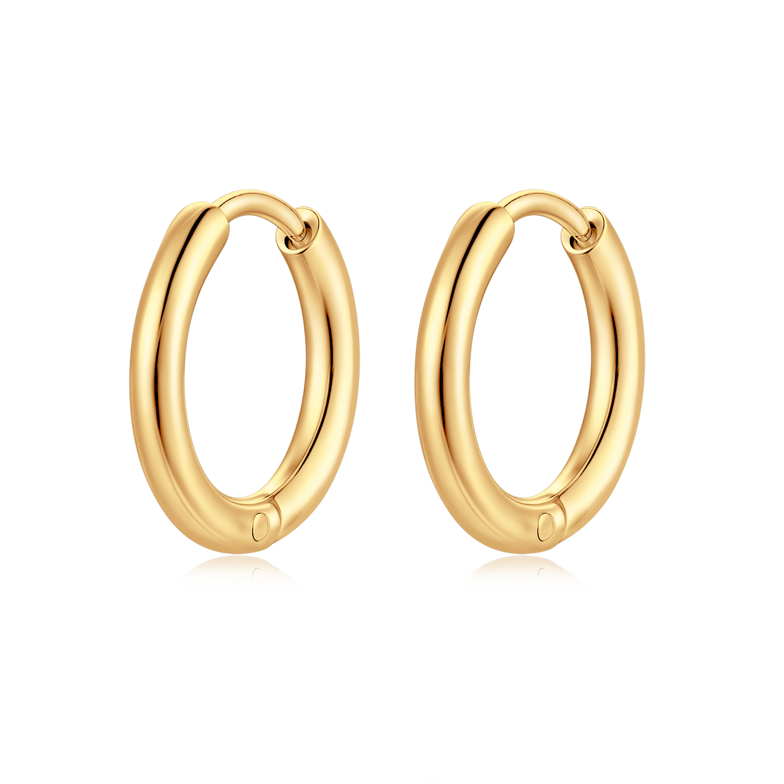 Steel Rounda Earrings - SophiaJewels