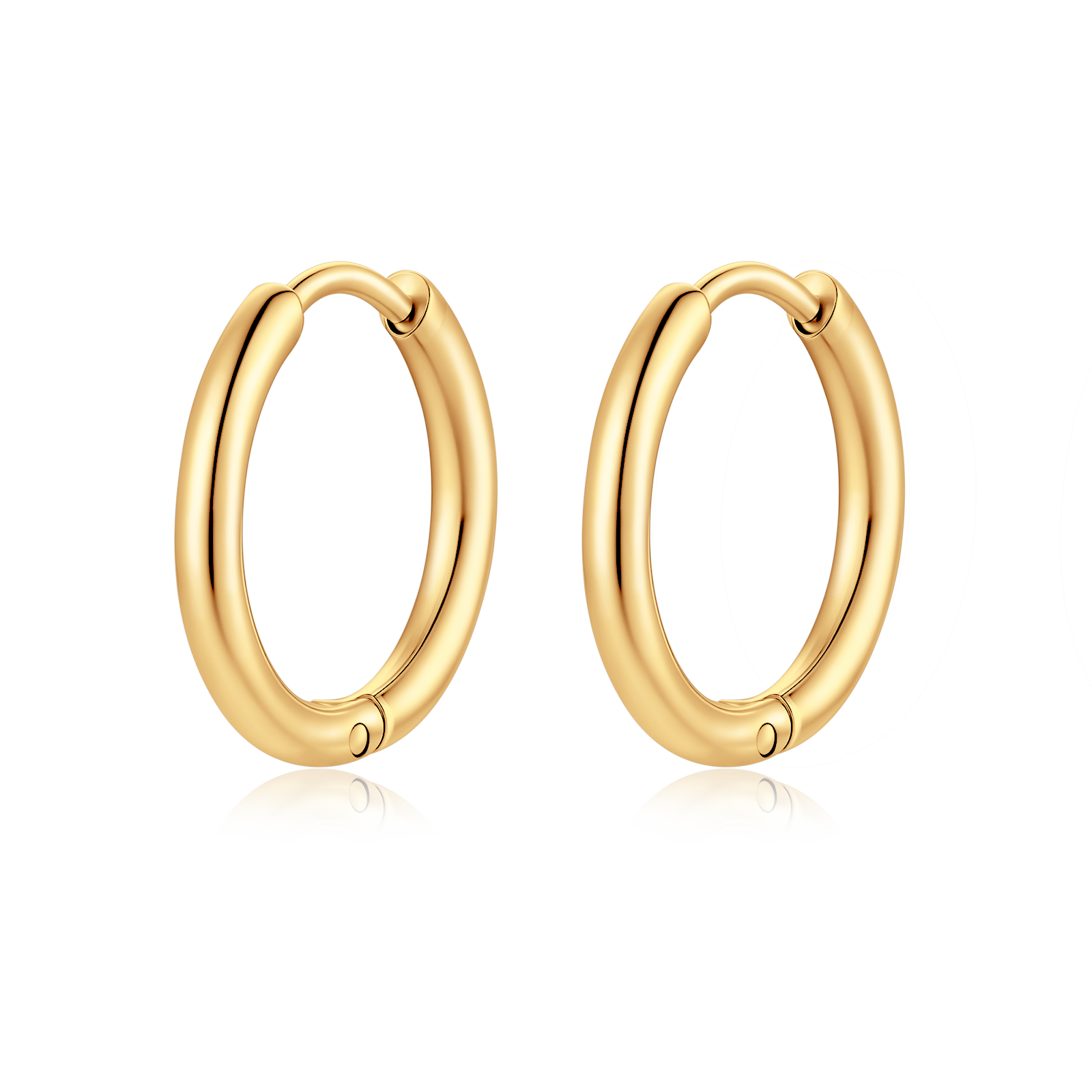 Steel Rounda Earrings - SophiaJewels