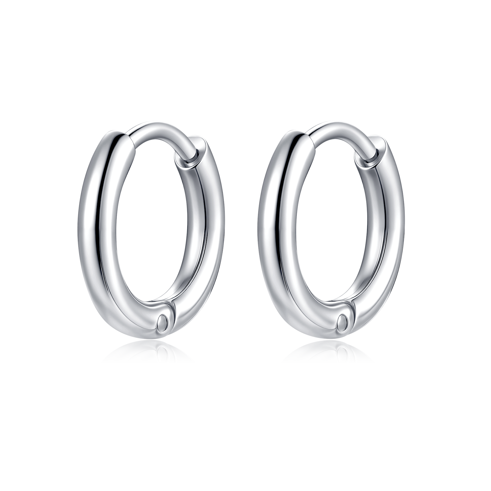 Steel Rounda Earrings - SophiaJewels