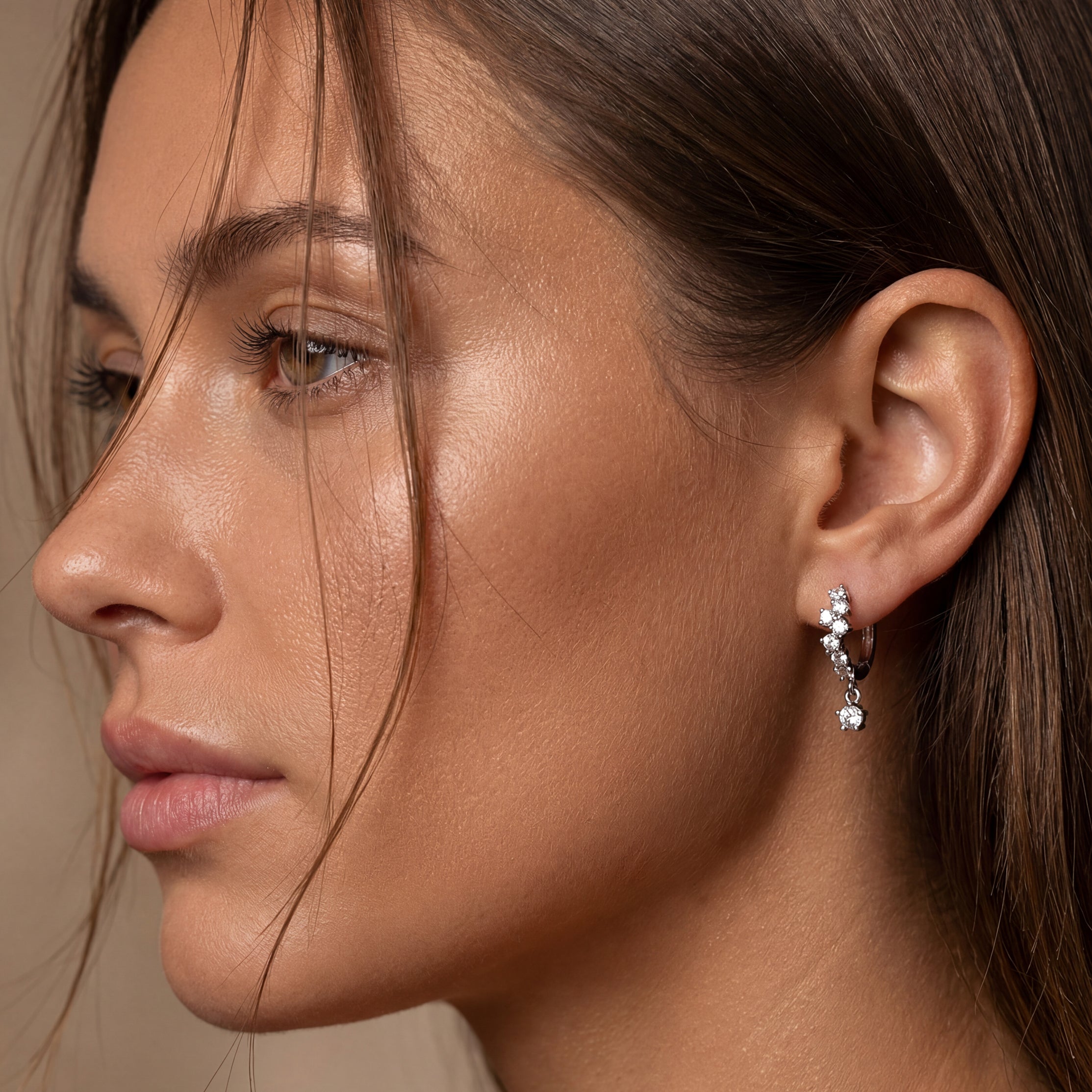 Adamantine Hoops Earrings