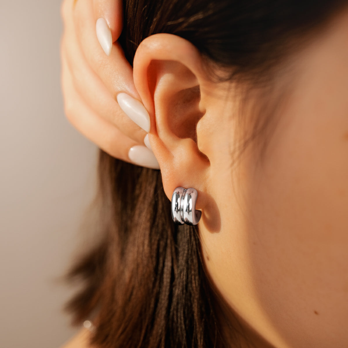 Half Ring Arashi Earrings