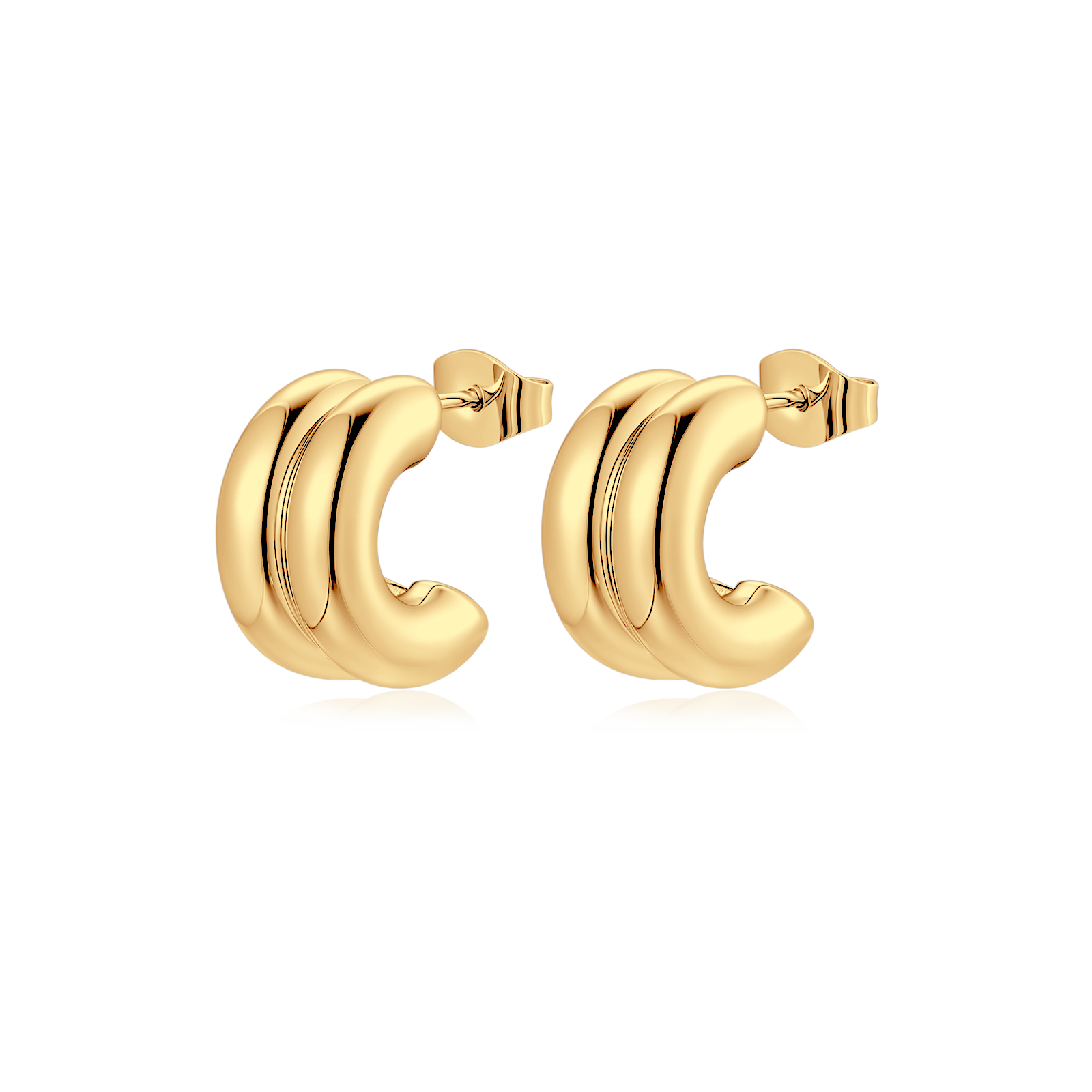 Half Ring Arashi Earrings - SophiaJewels