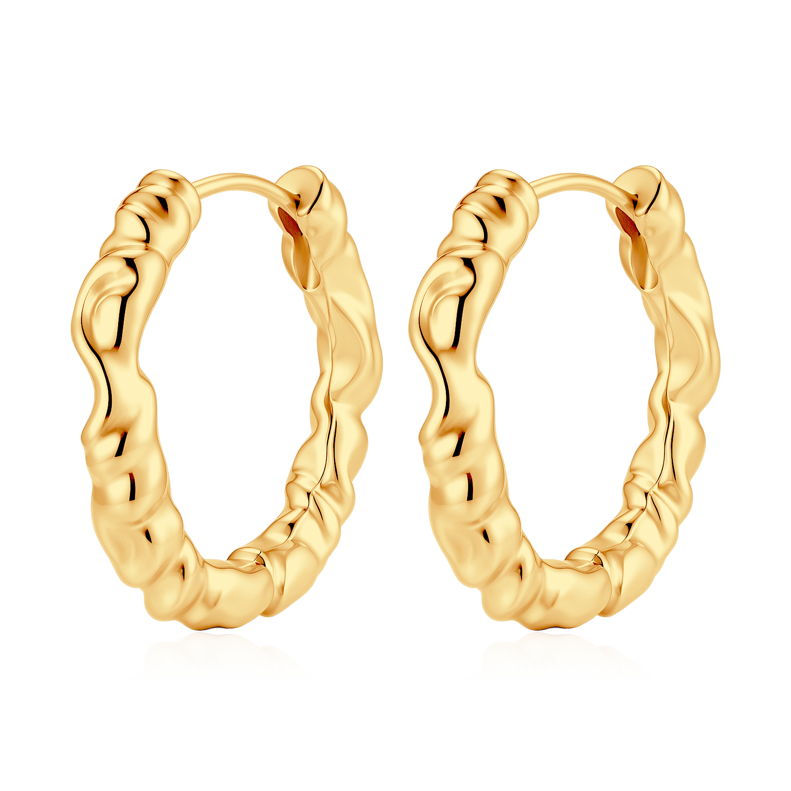 Contorted Hoop Earrings