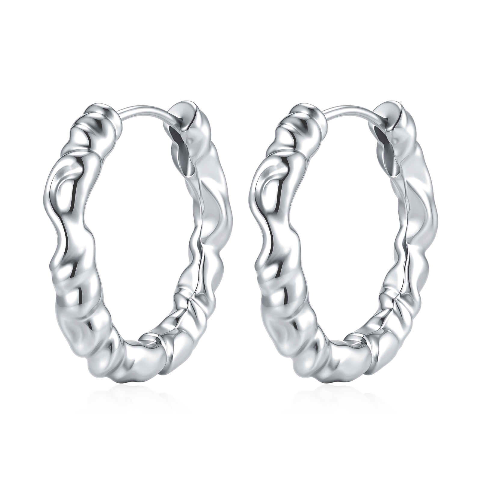 Contorted Hoop Earrings