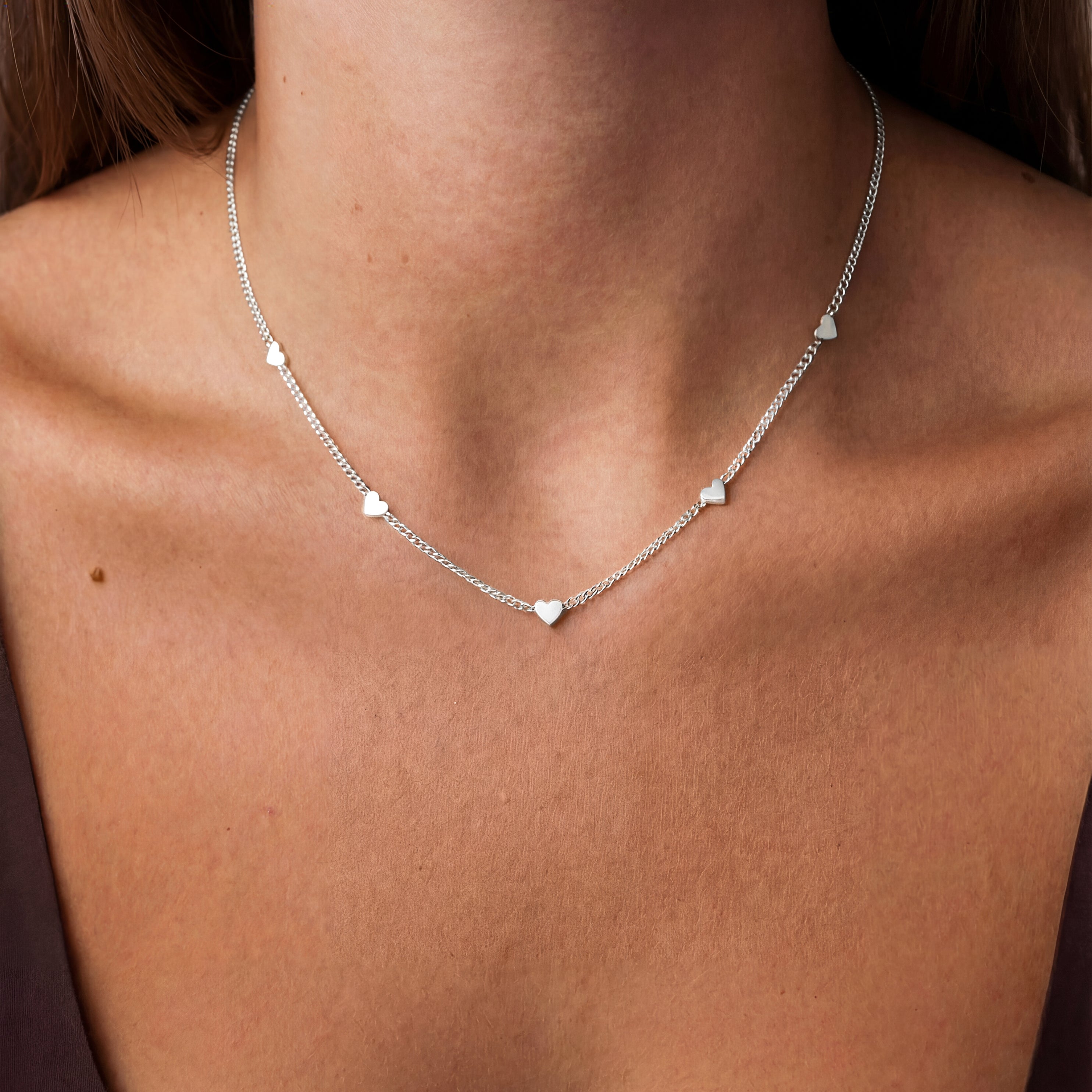 Tiny Little Hearts Necklace