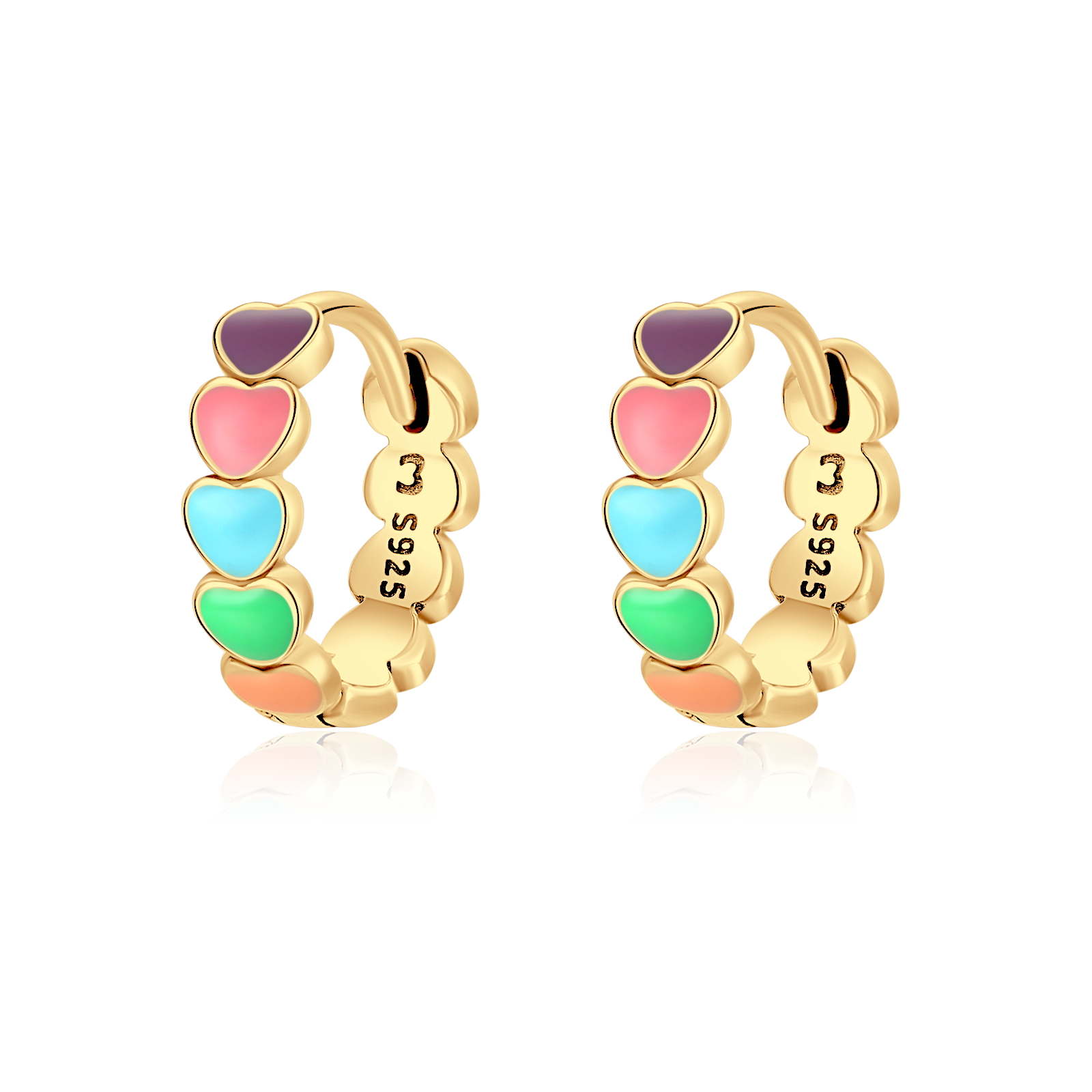 Colourful Love Earrings - SophiaJewels