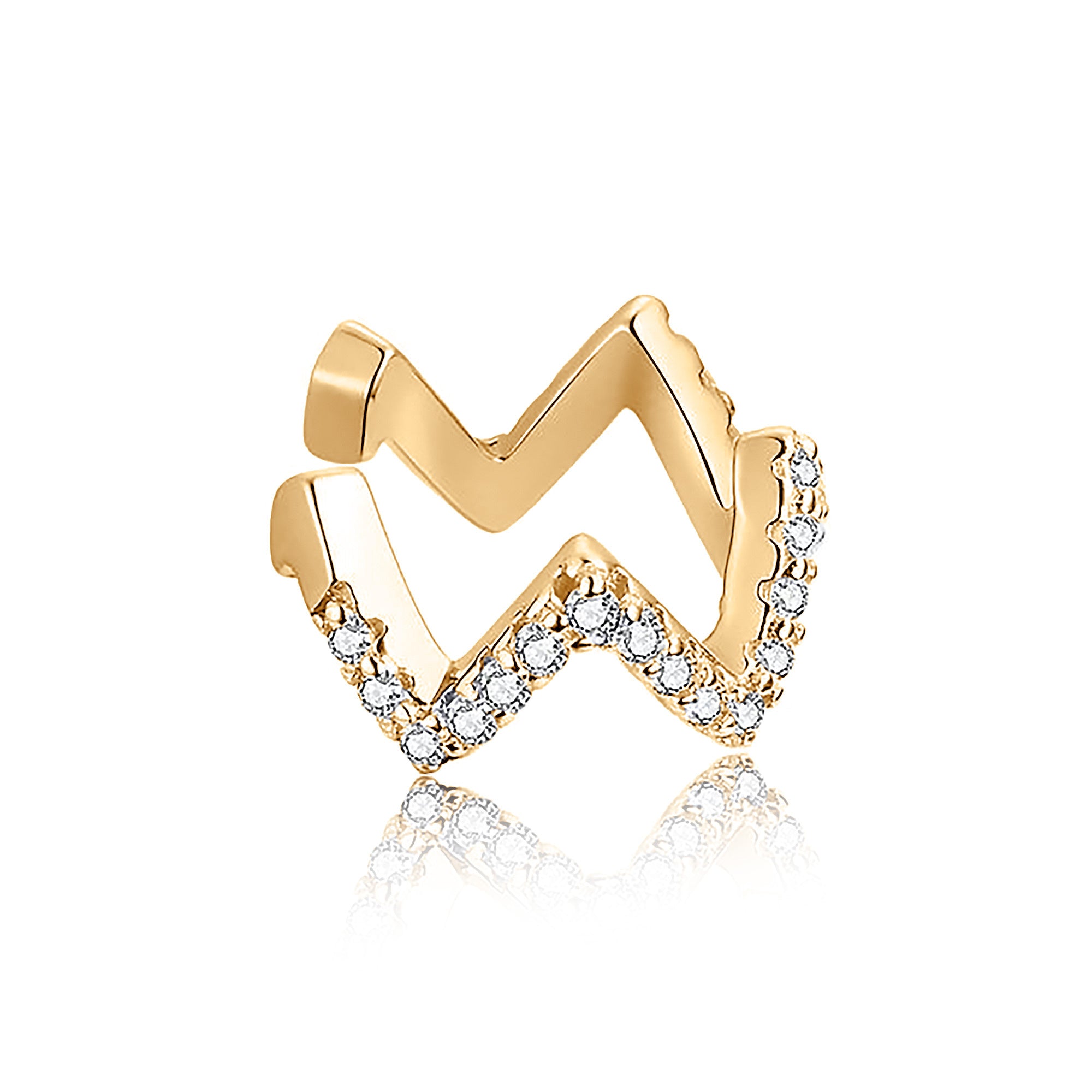 "Ear Cuff-Flashy" Earrings - SophiaJewels