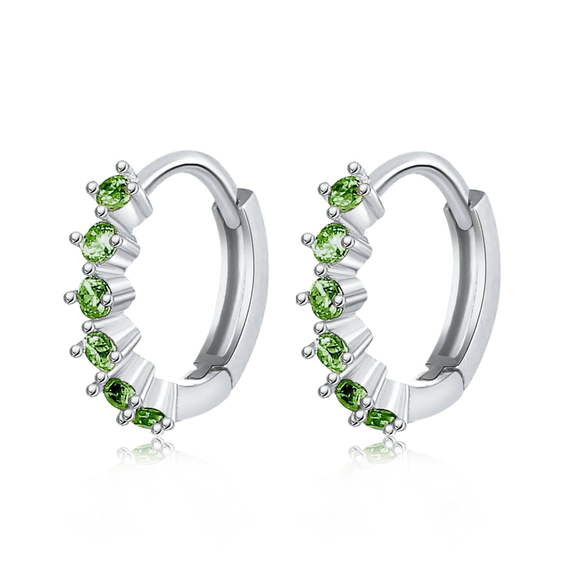 "Greenish Pink" Earrings - SophiaJewels