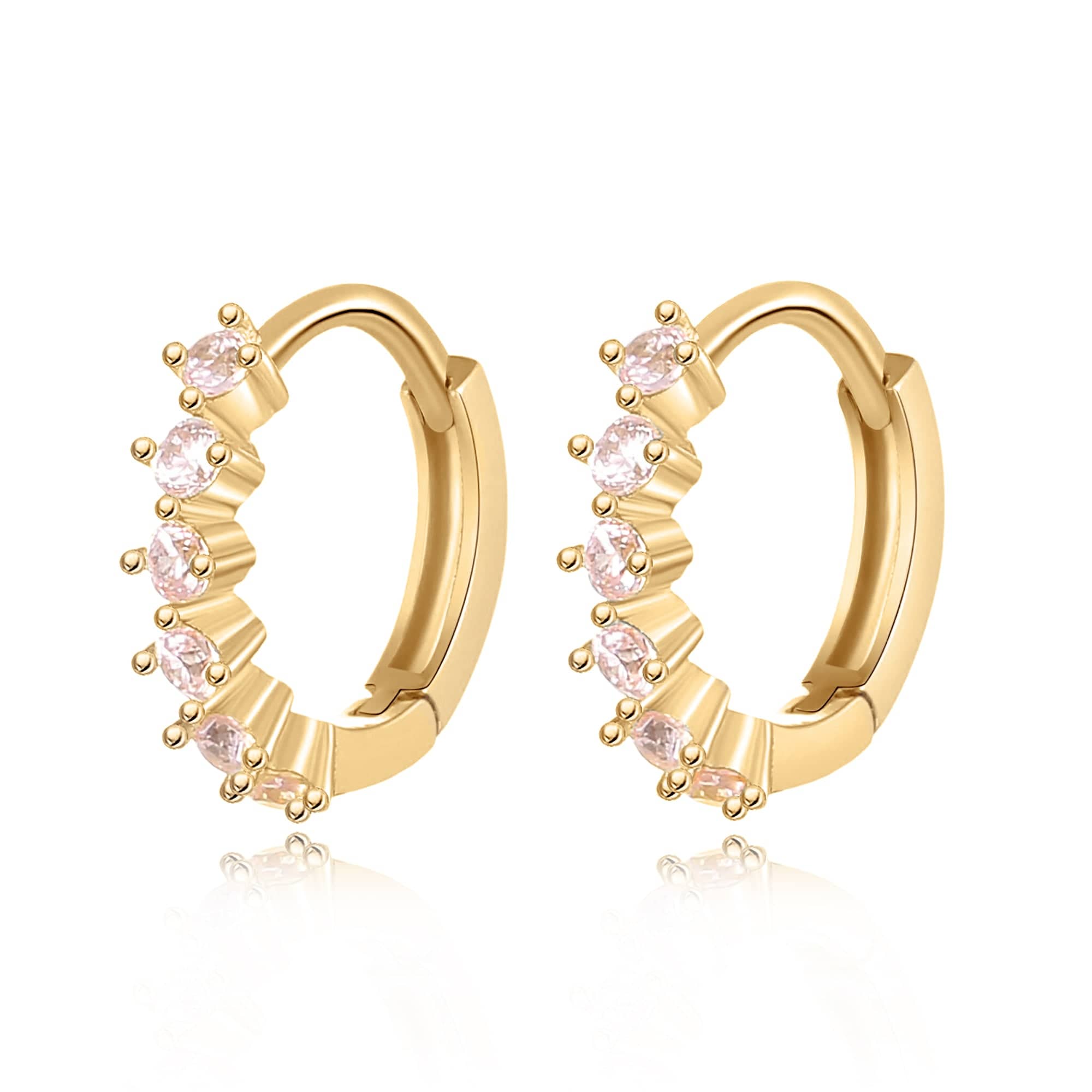 "Greenish Pink" Earrings - SophiaJewels