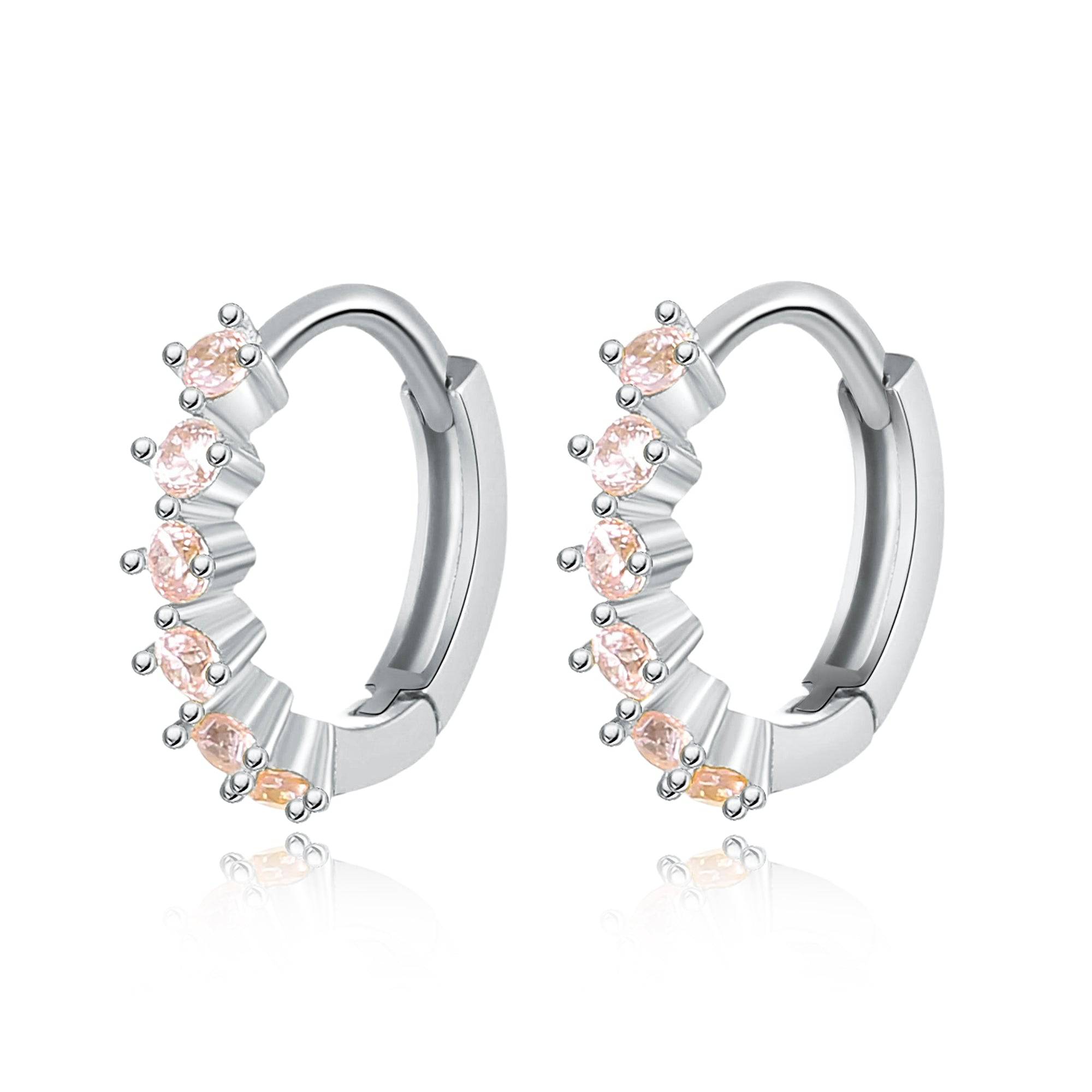"Greenish Pink" Earrings - SophiaJewels