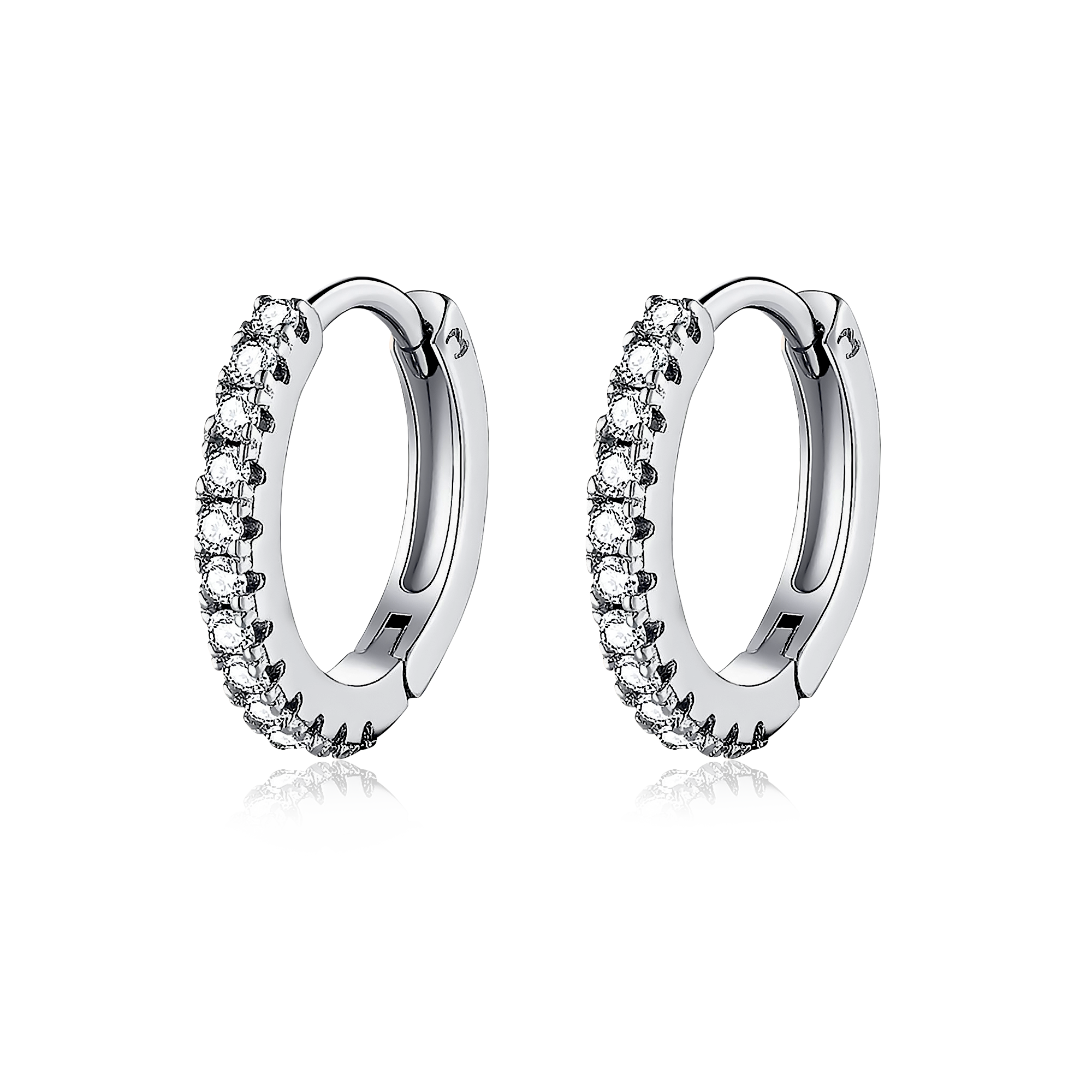 Zirconia Hoops Earrings - SophiaJewels