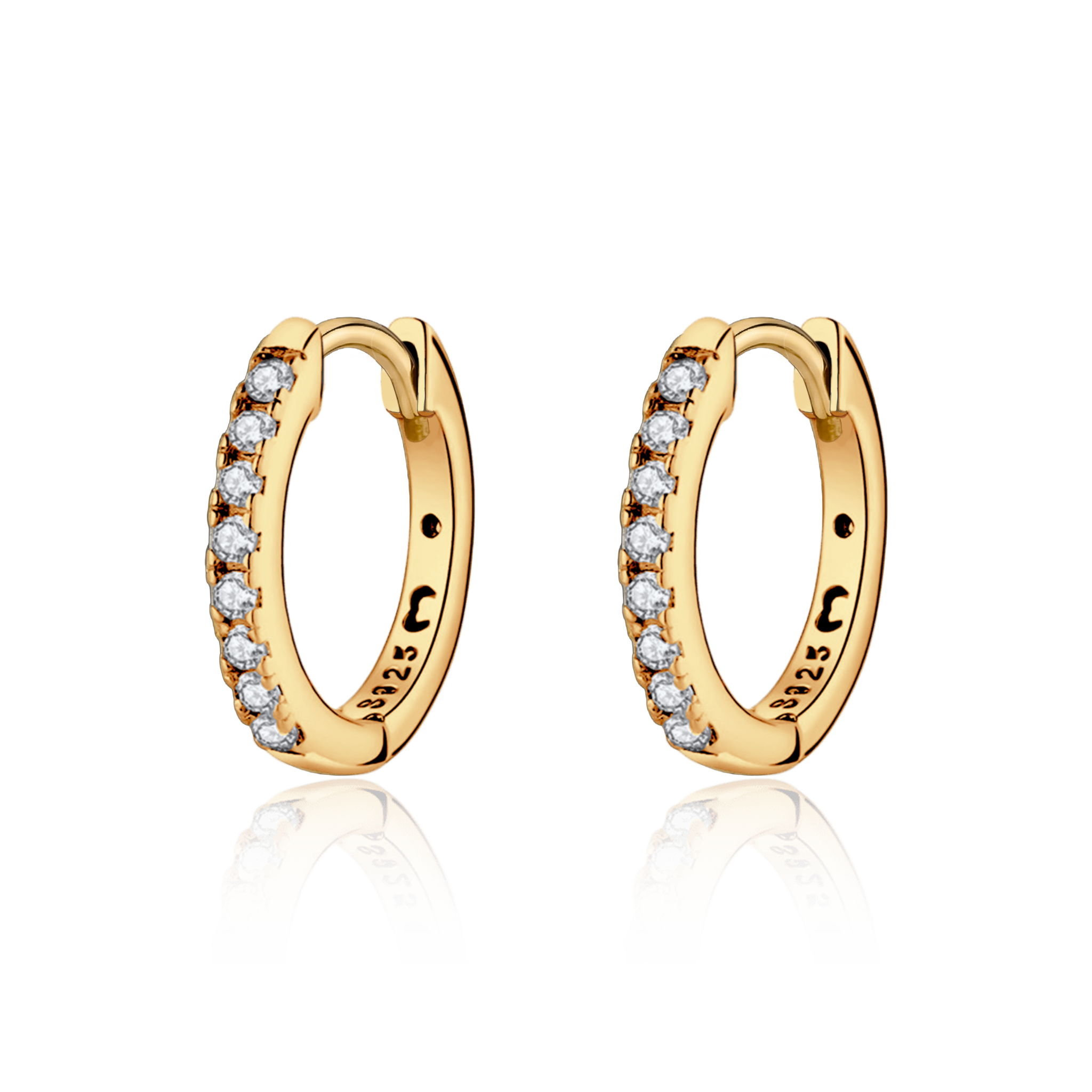 Circle Retro Hoops Earrings