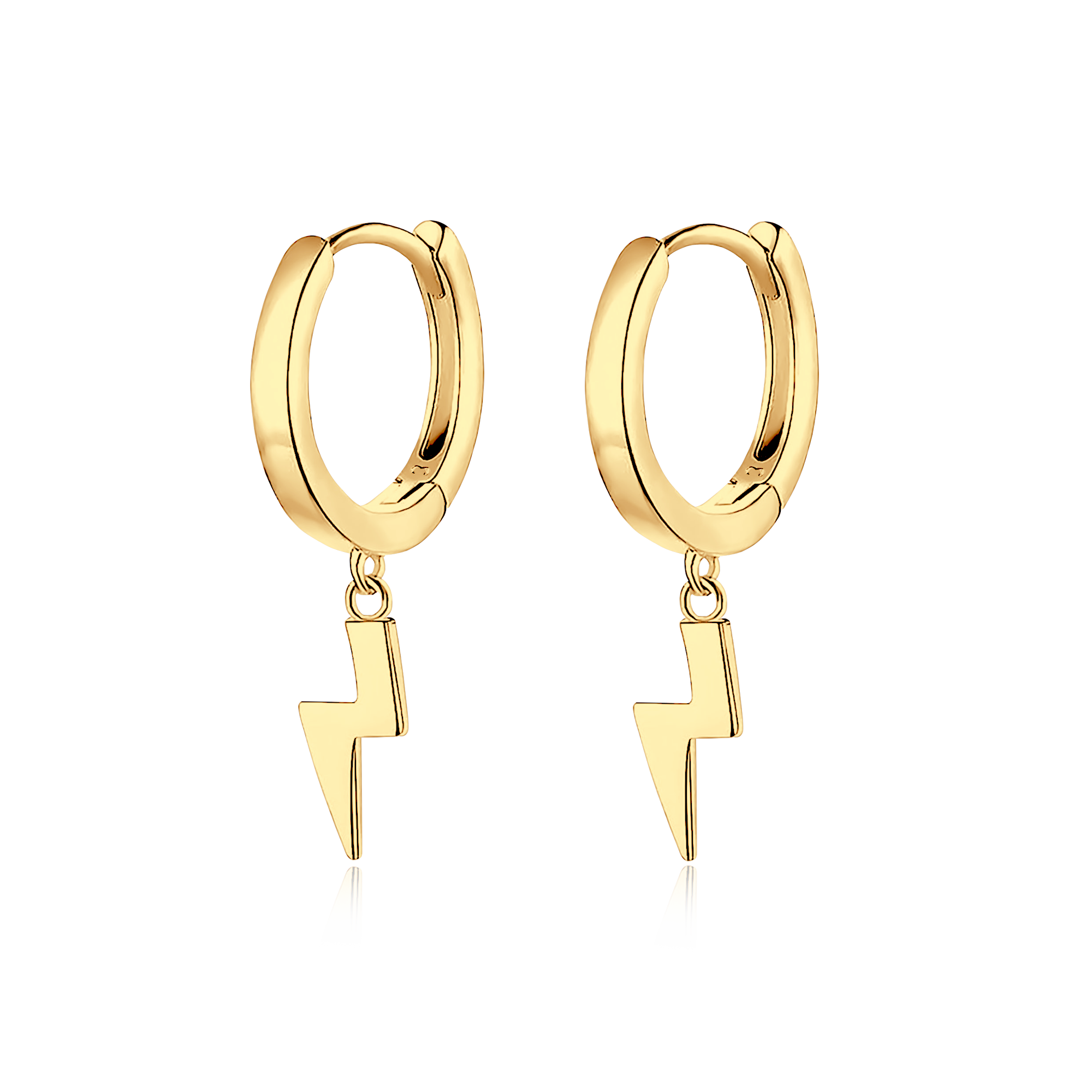 Lightning Hoop Earrings