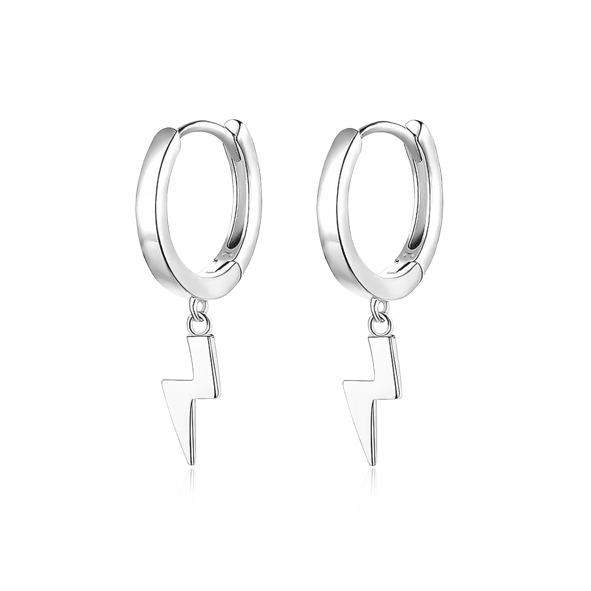 Lightning Hoop Earrings