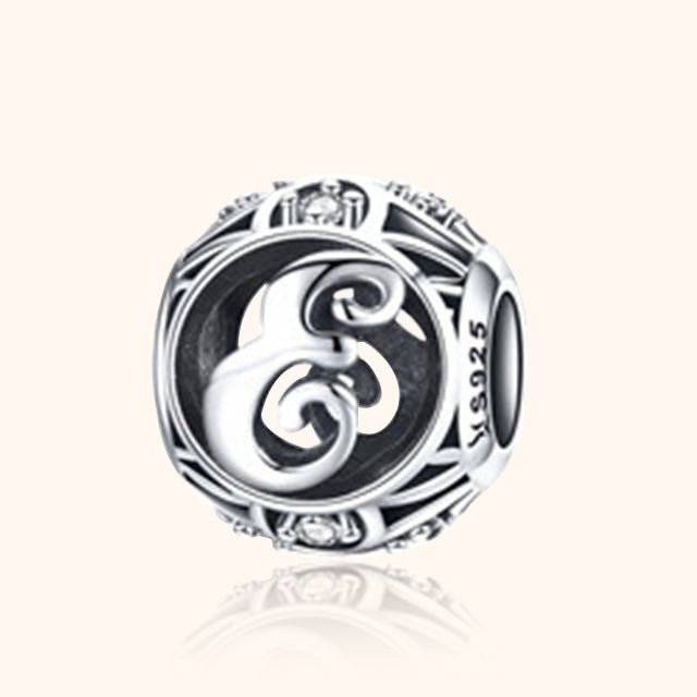 Round Letter Bead