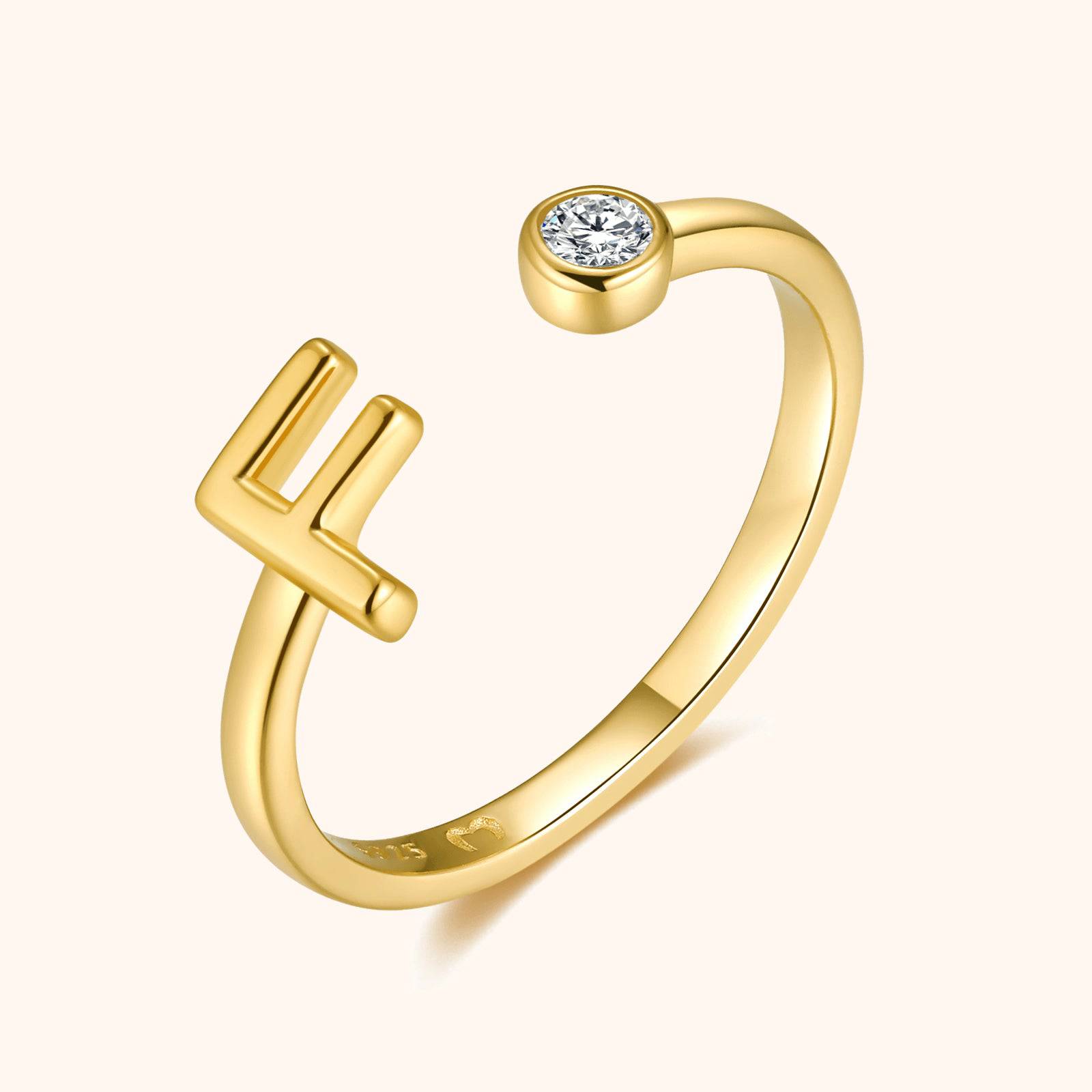 Top Letter Ring - SophiaJewels