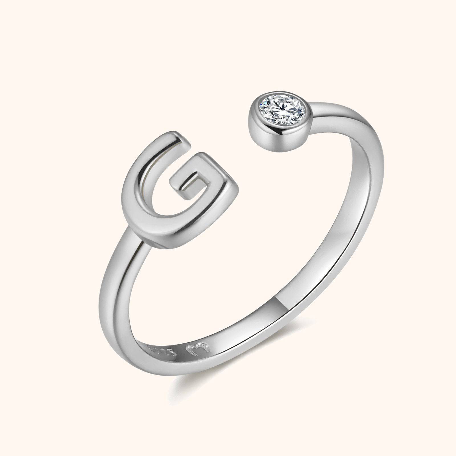 Top Letter Ring - SophiaJewels