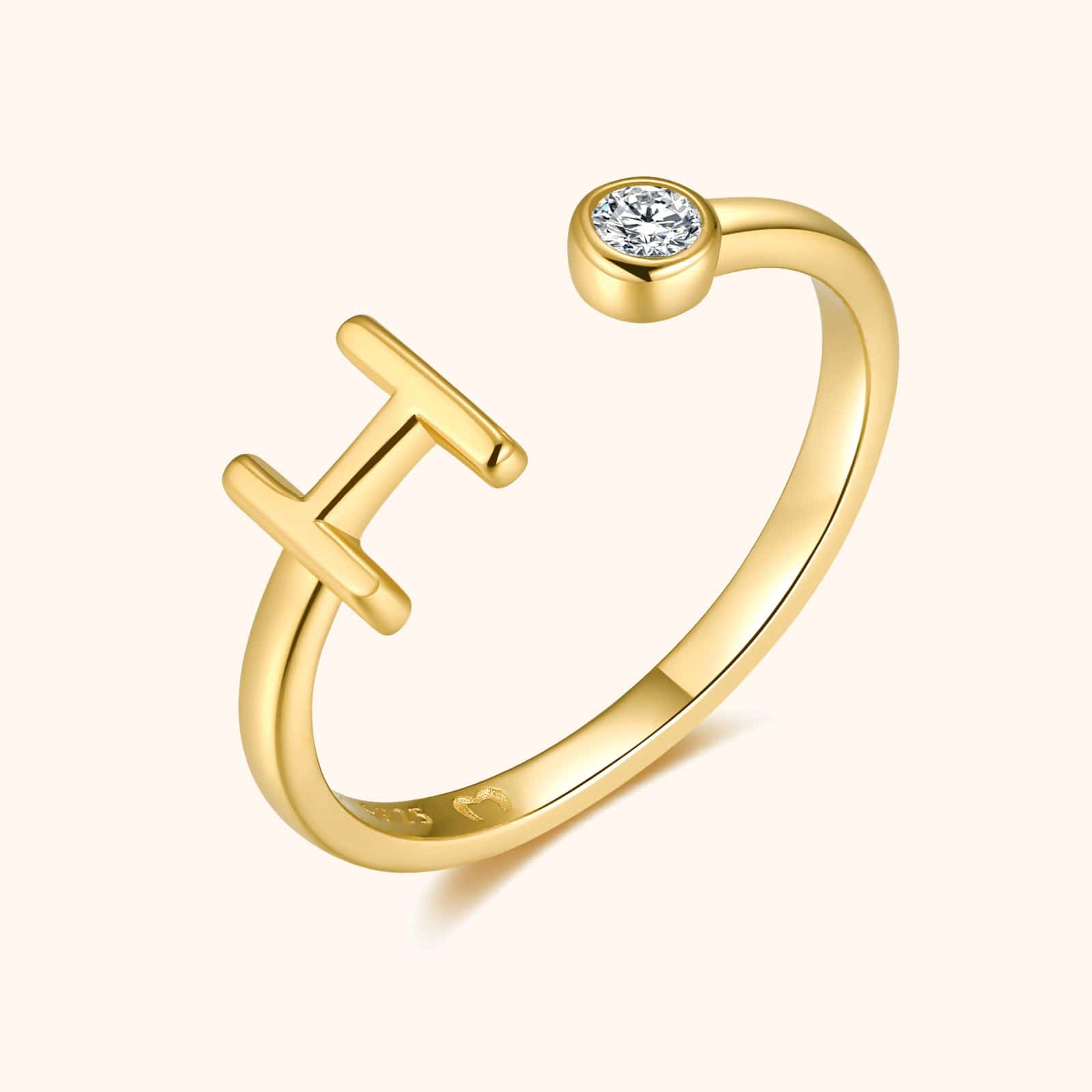 Top Letter Ring - SophiaJewels