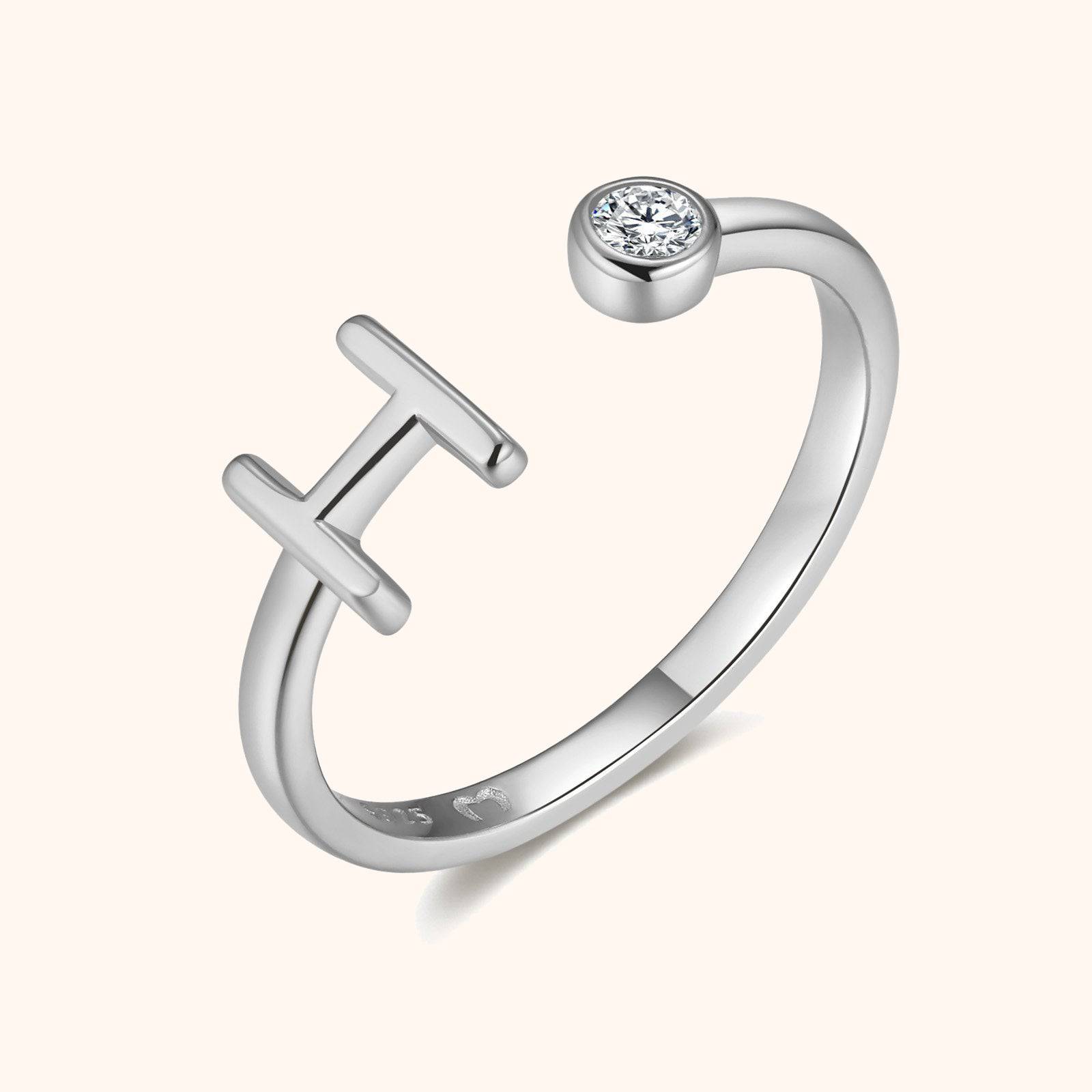 Top Letter Ring - SophiaJewels