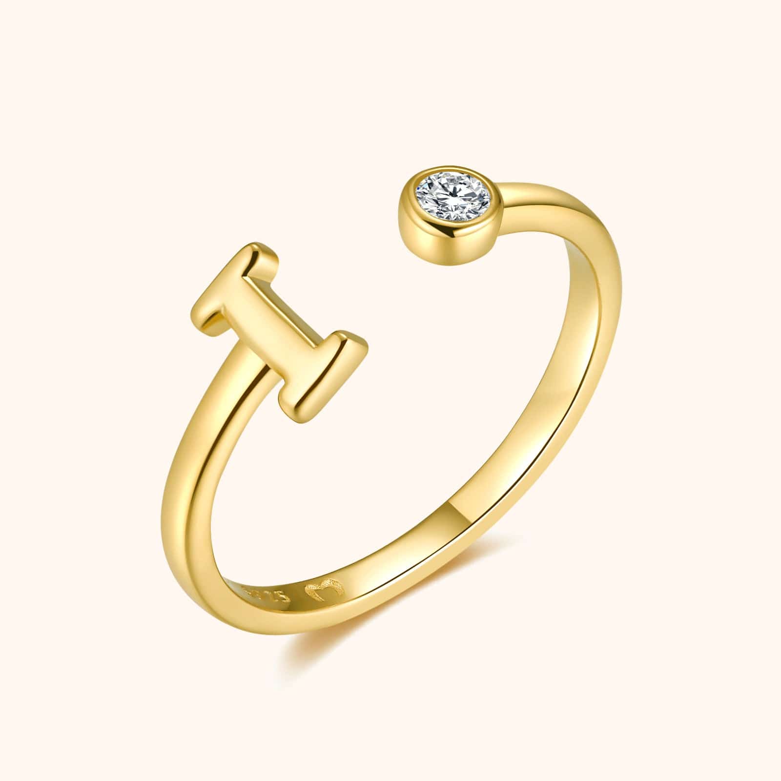 Top Letter Ring - SophiaJewels