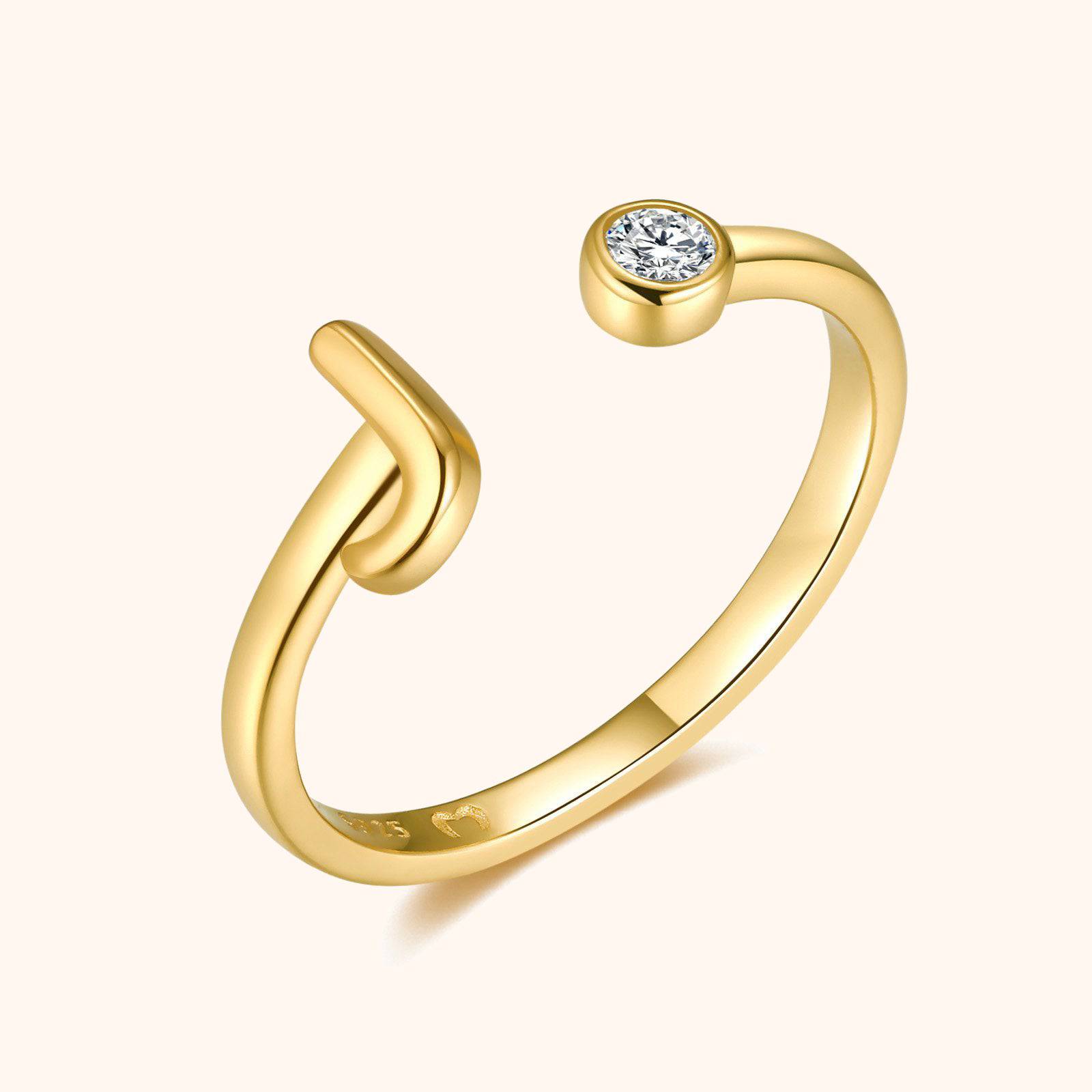 Top Letter Ring - SophiaJewels