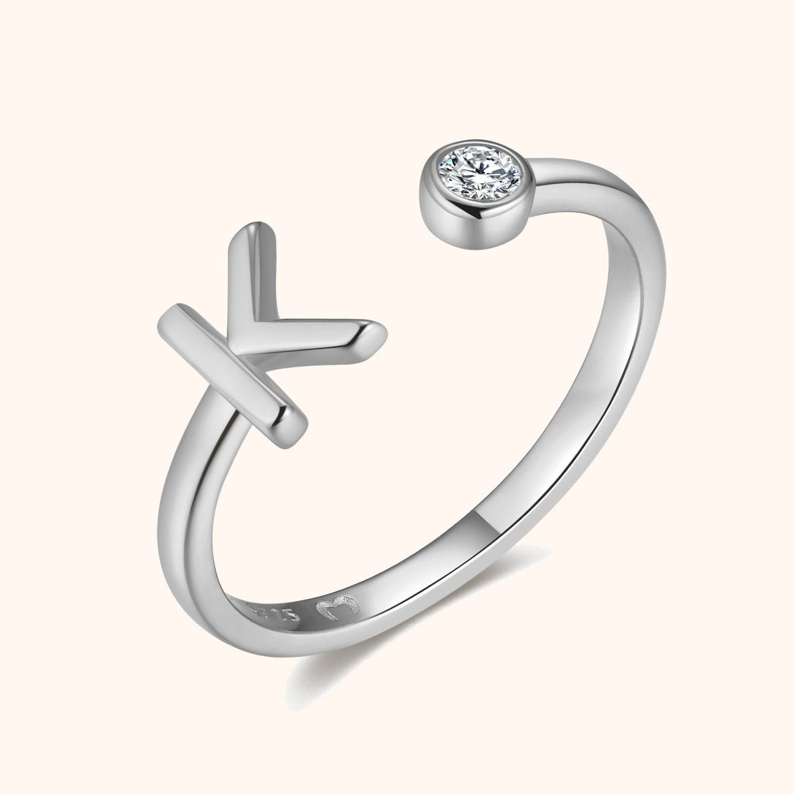 Top Letter Ring - SophiaJewels