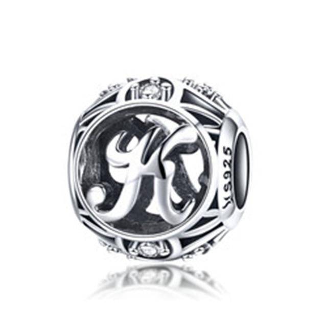 Round Letter Bead