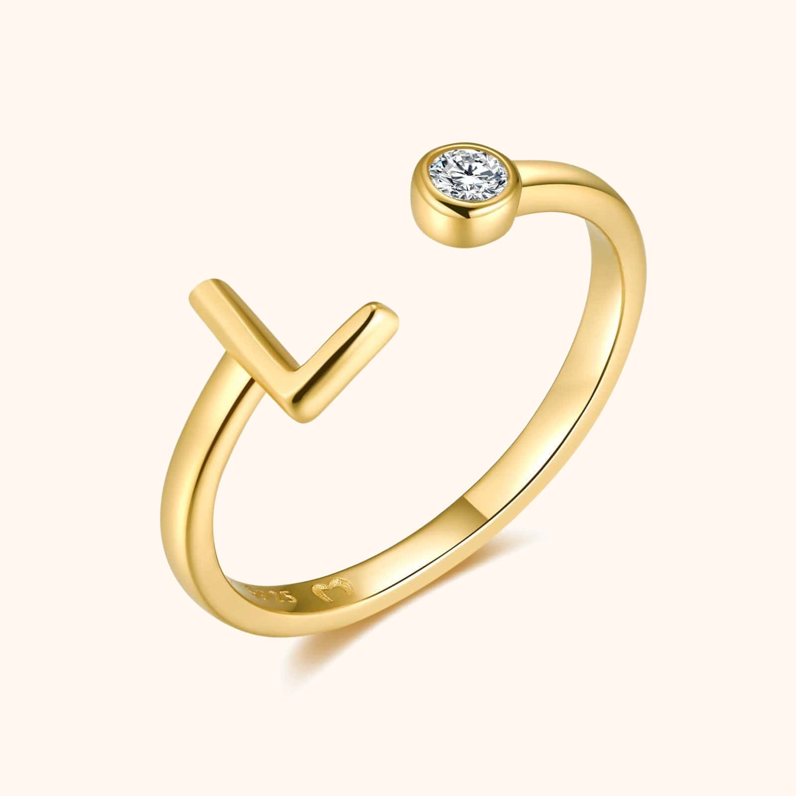 Top Letter Ring - SophiaJewels