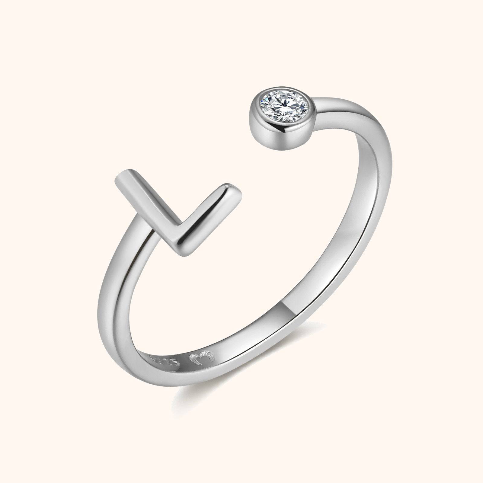 Top Letter Ring - SophiaJewels