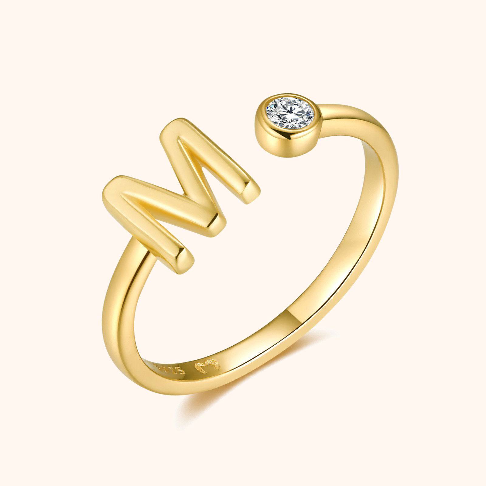 Top Letter Ring - SophiaJewels