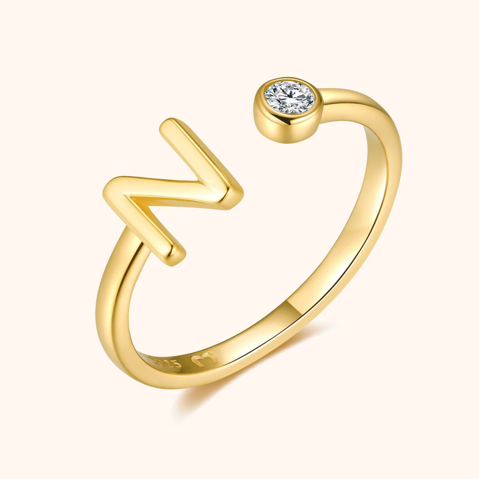Top Letter Ring - SophiaJewels