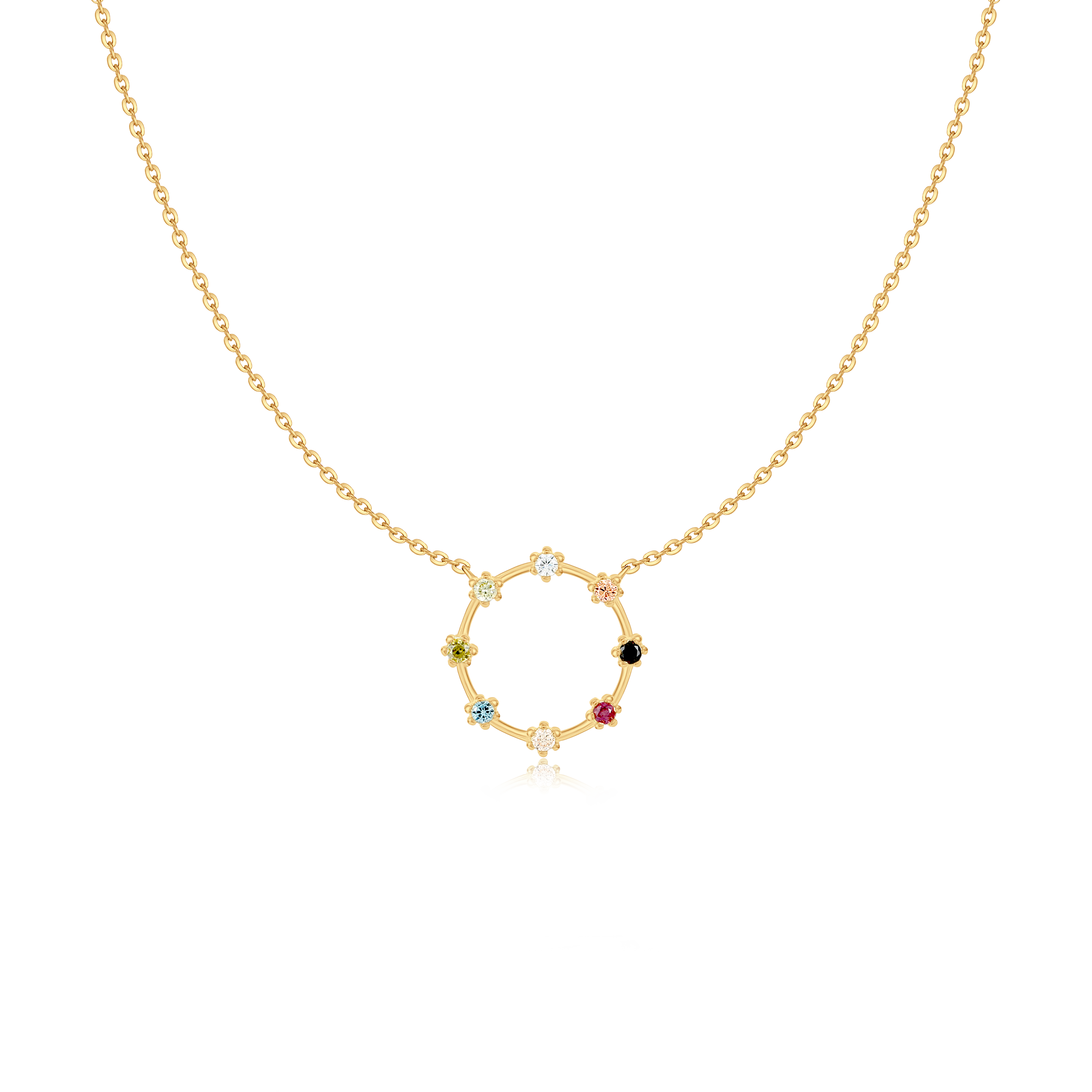Colours Circle Necklace