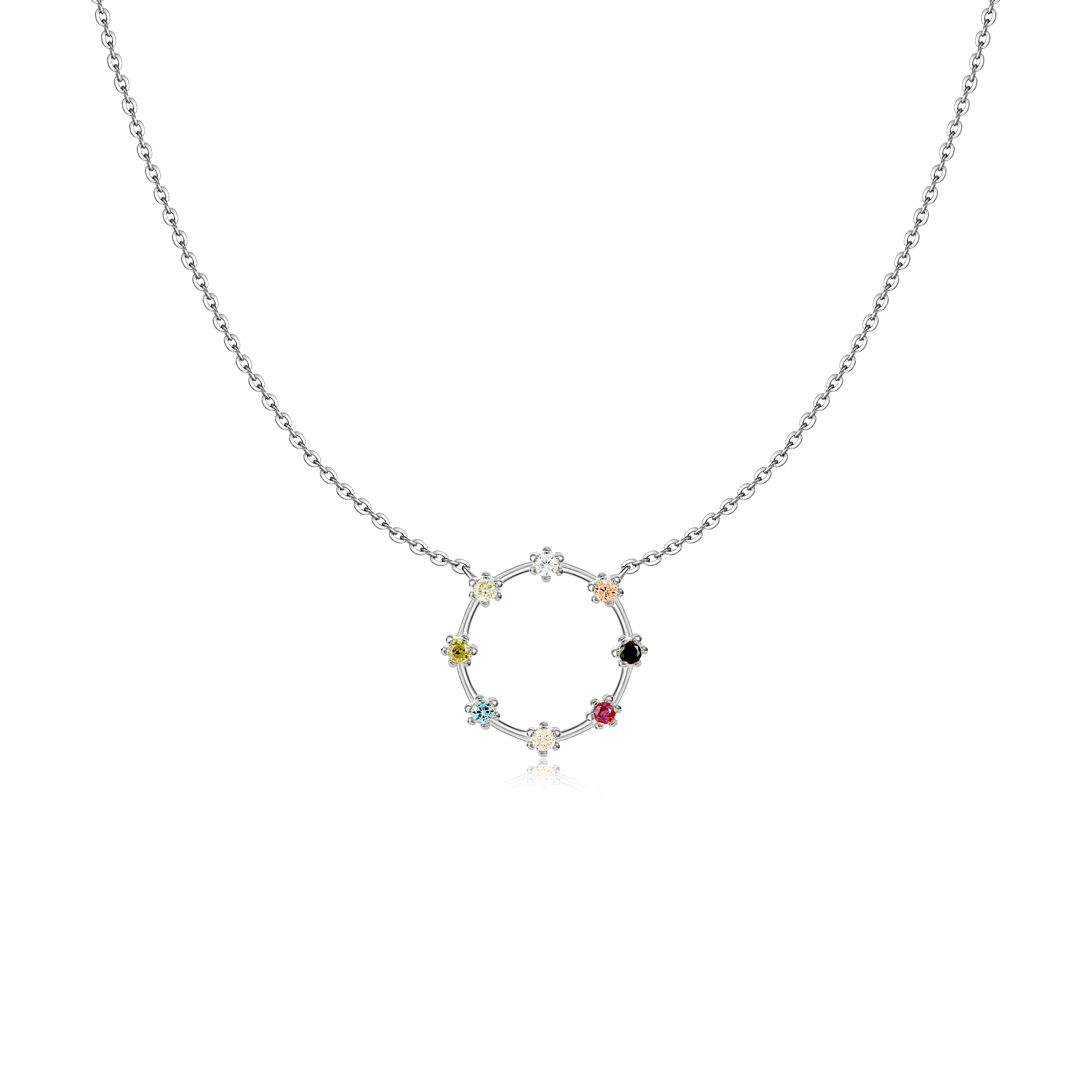 Colours Circle Necklace