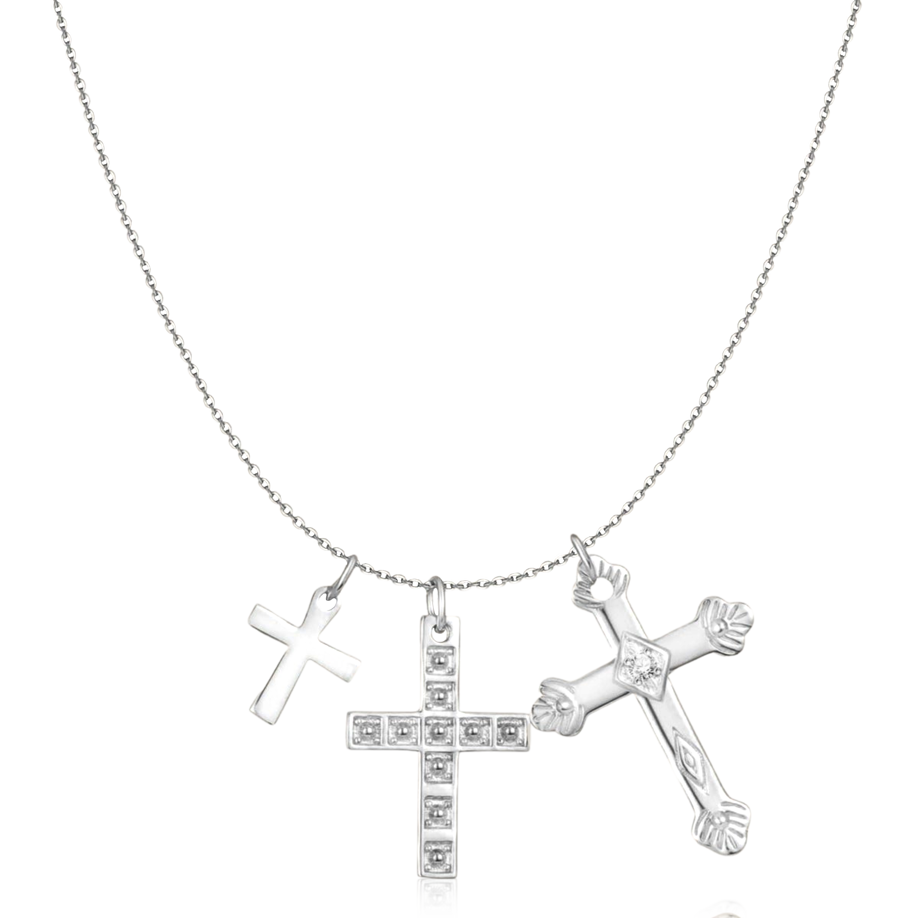 3 Crosses Necklace
