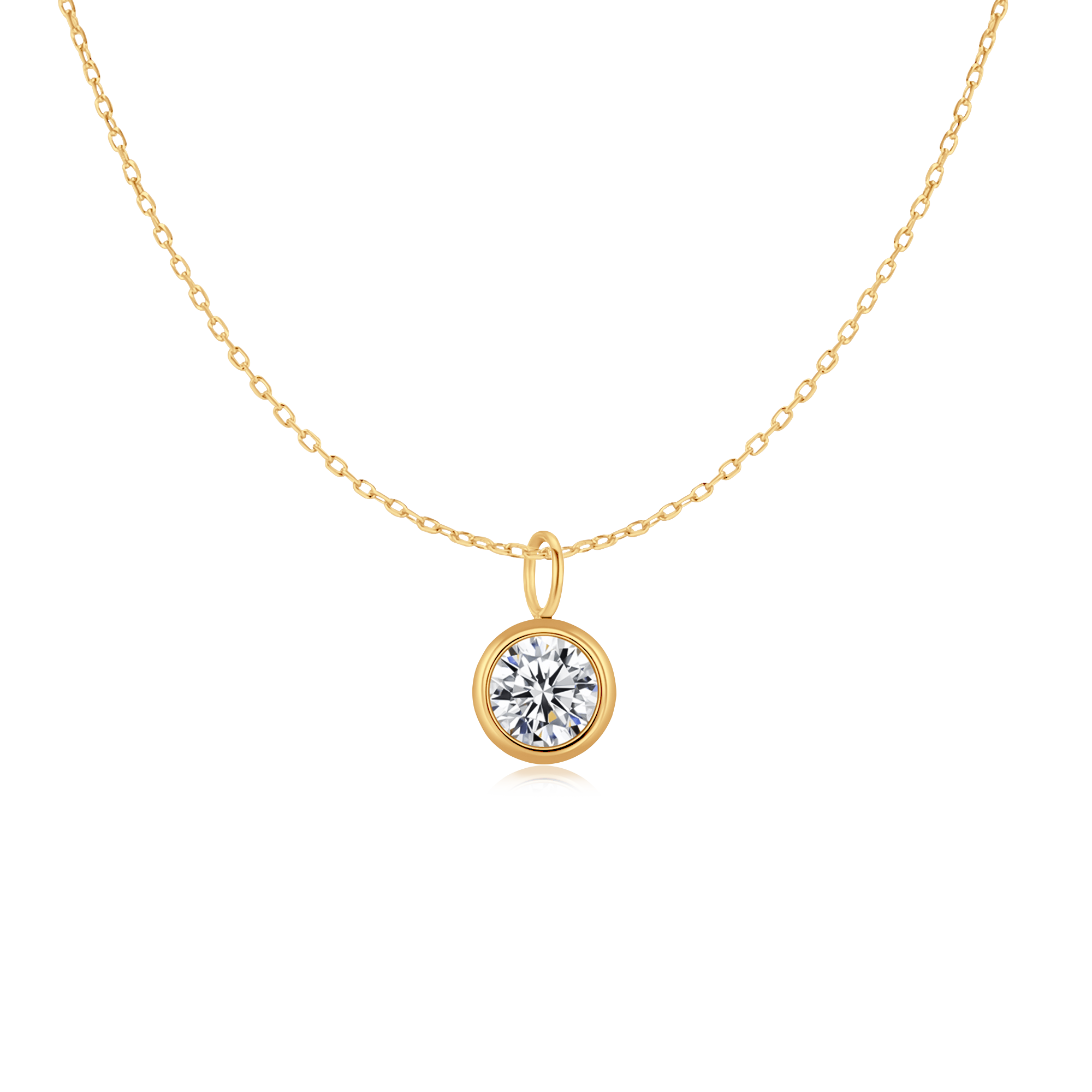 Zirconia Circle Necklace - SophiaJewels