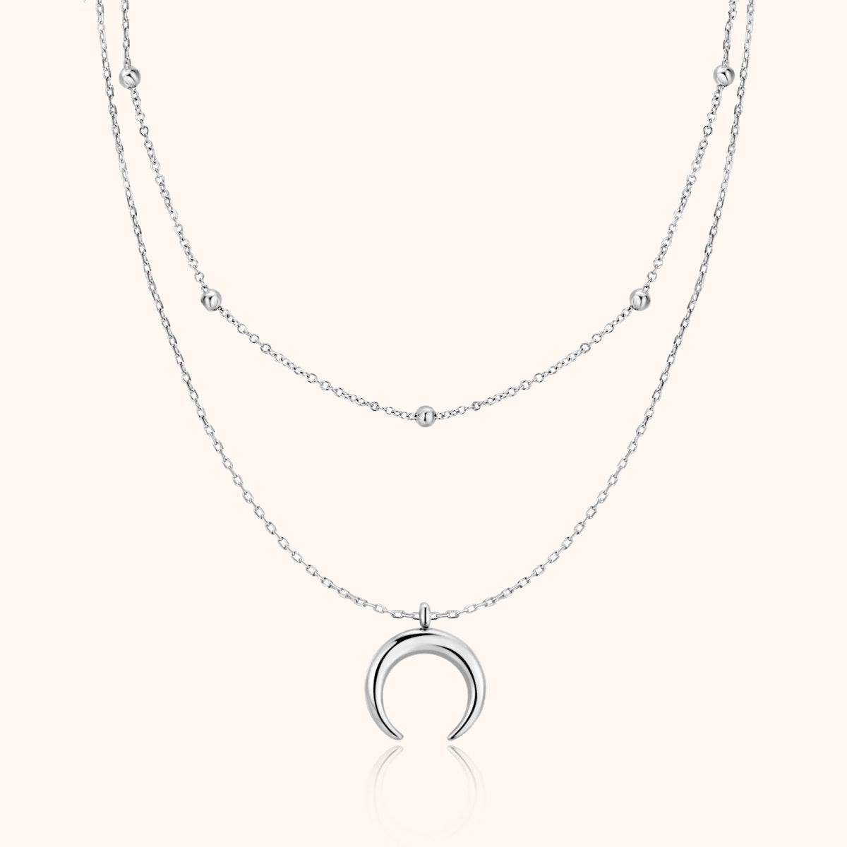 "Half Moon Balls" Necklace - SophiaJewels