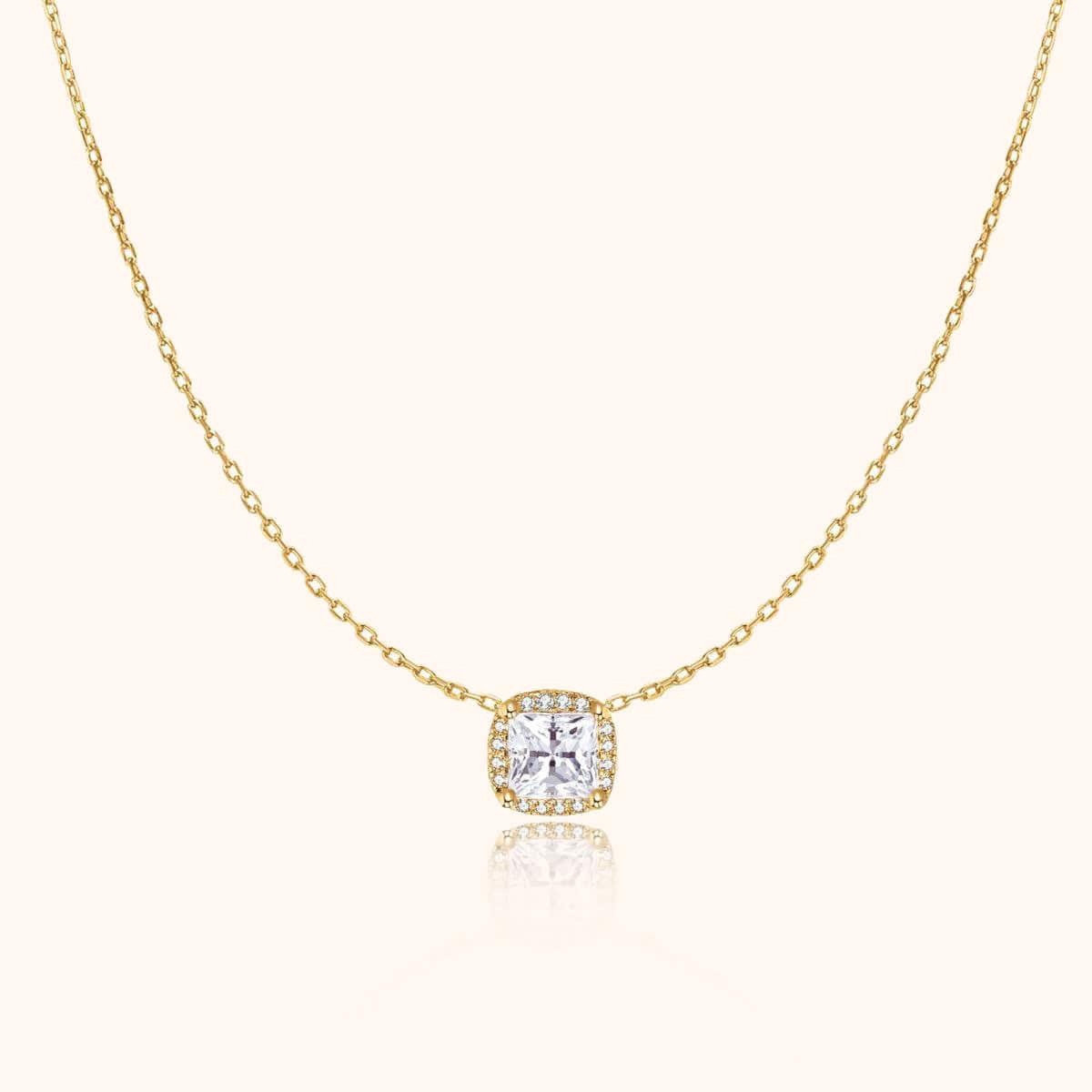 "Square Zirconia" Necklace - SophiaJewels