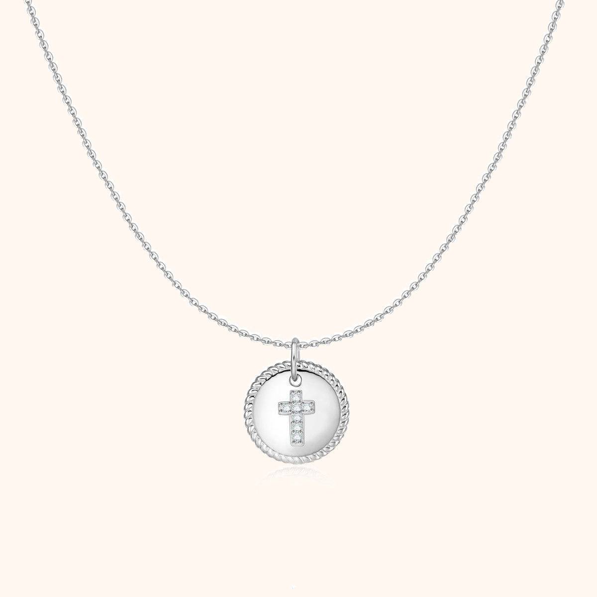 Medal Cross Necklace - SophiaJewels