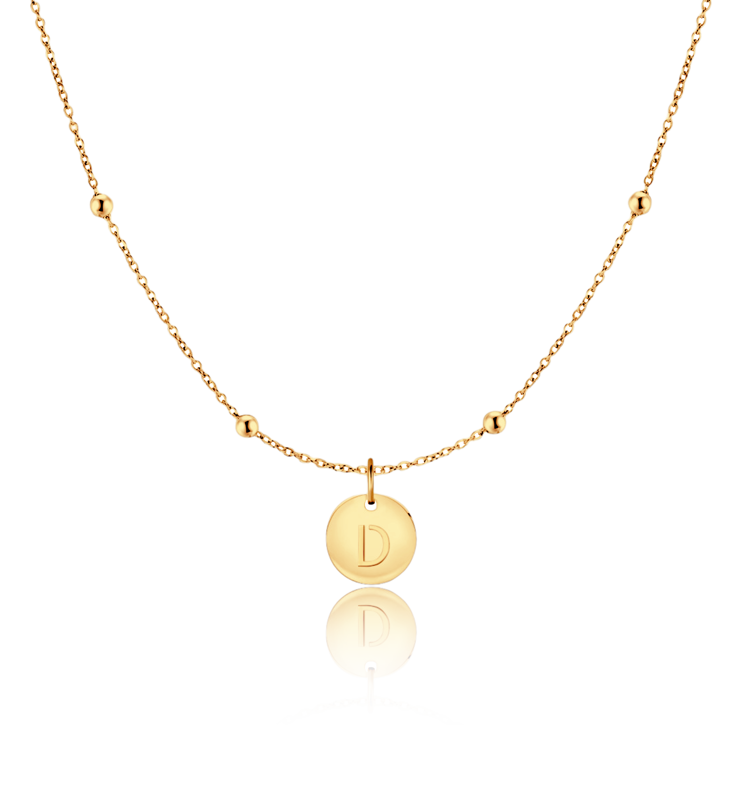 Initial Circle Necklace