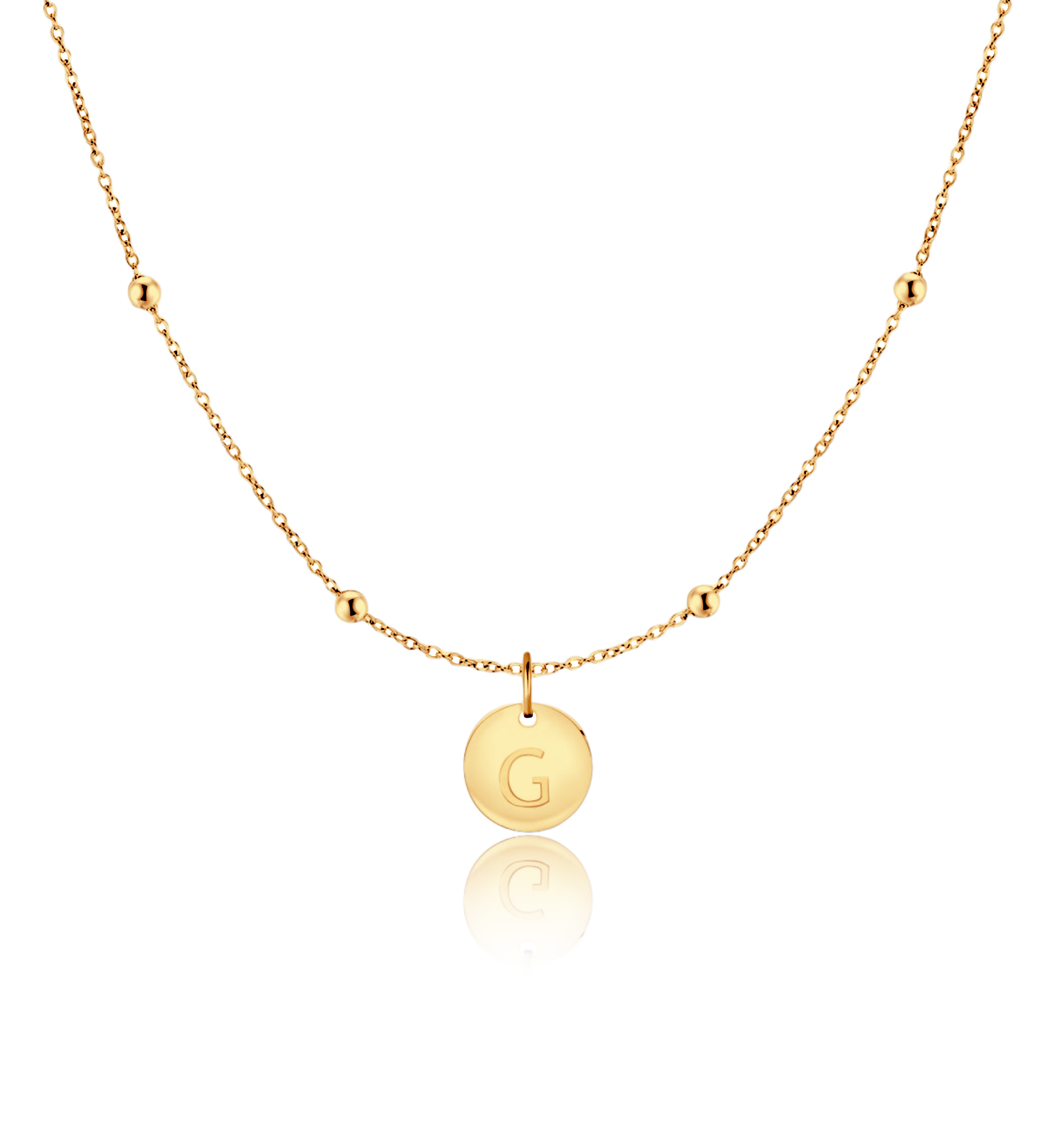 Initial Circle Necklace