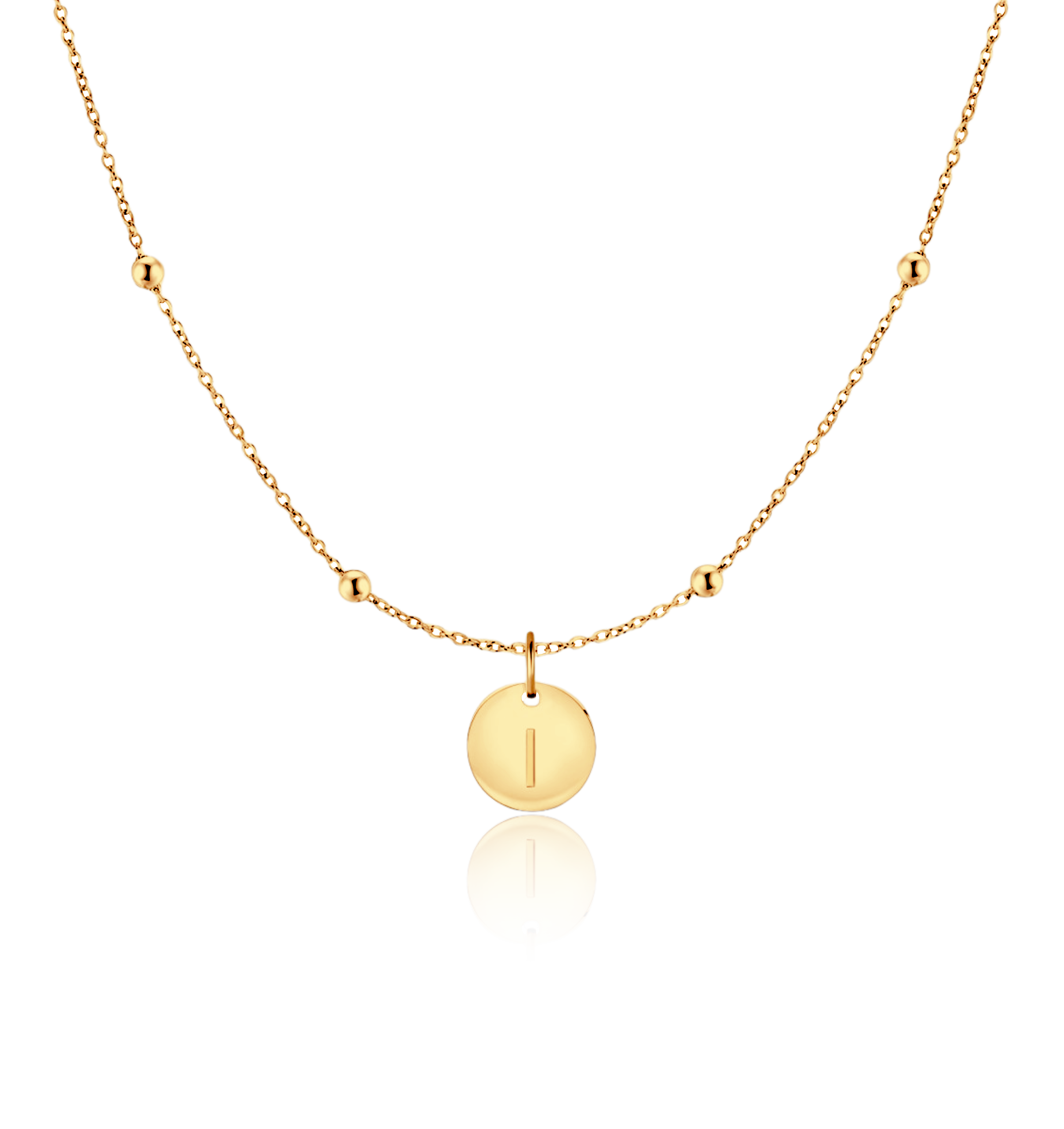 Initial Circle Necklace