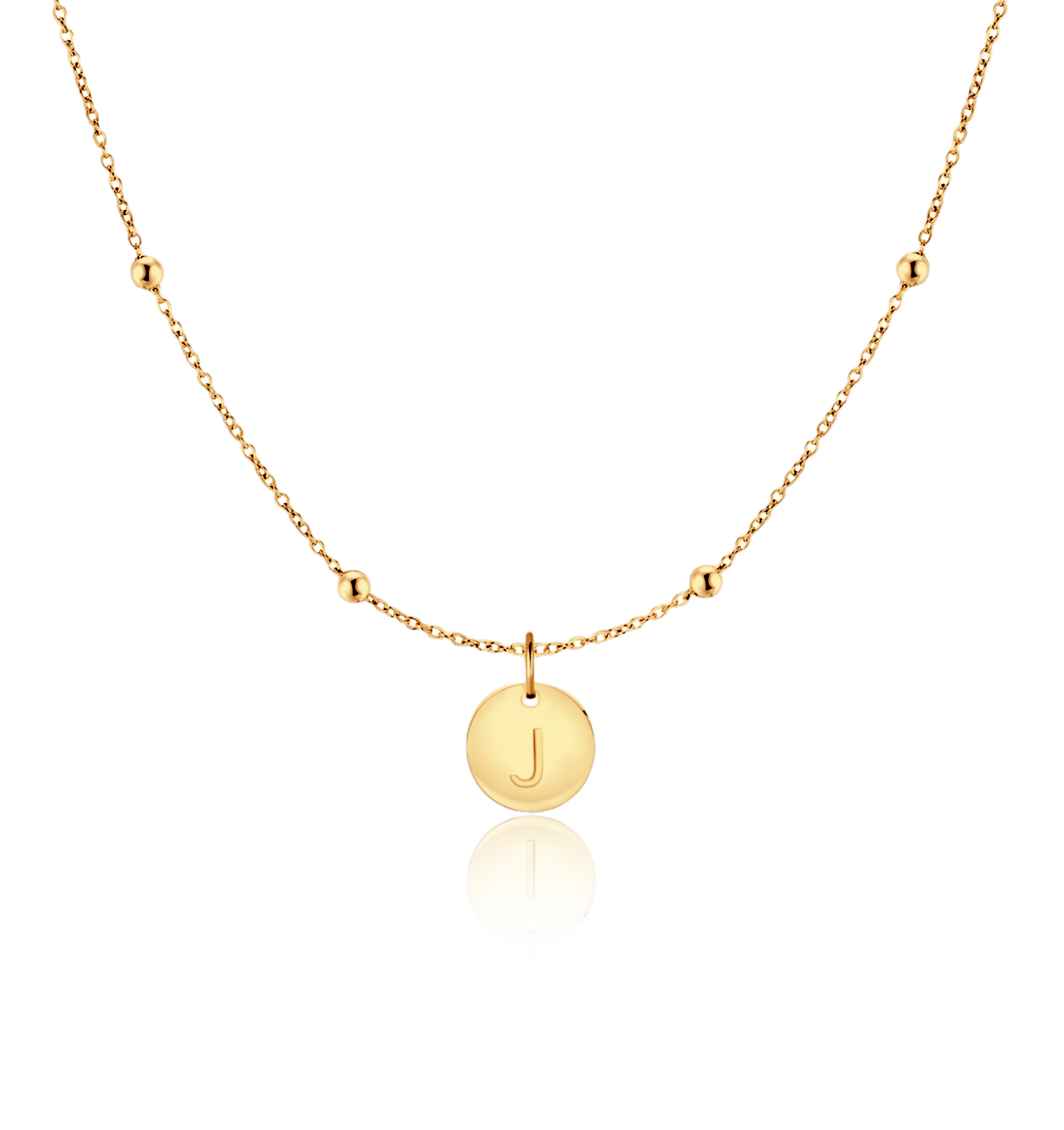 Initial Circle Necklace