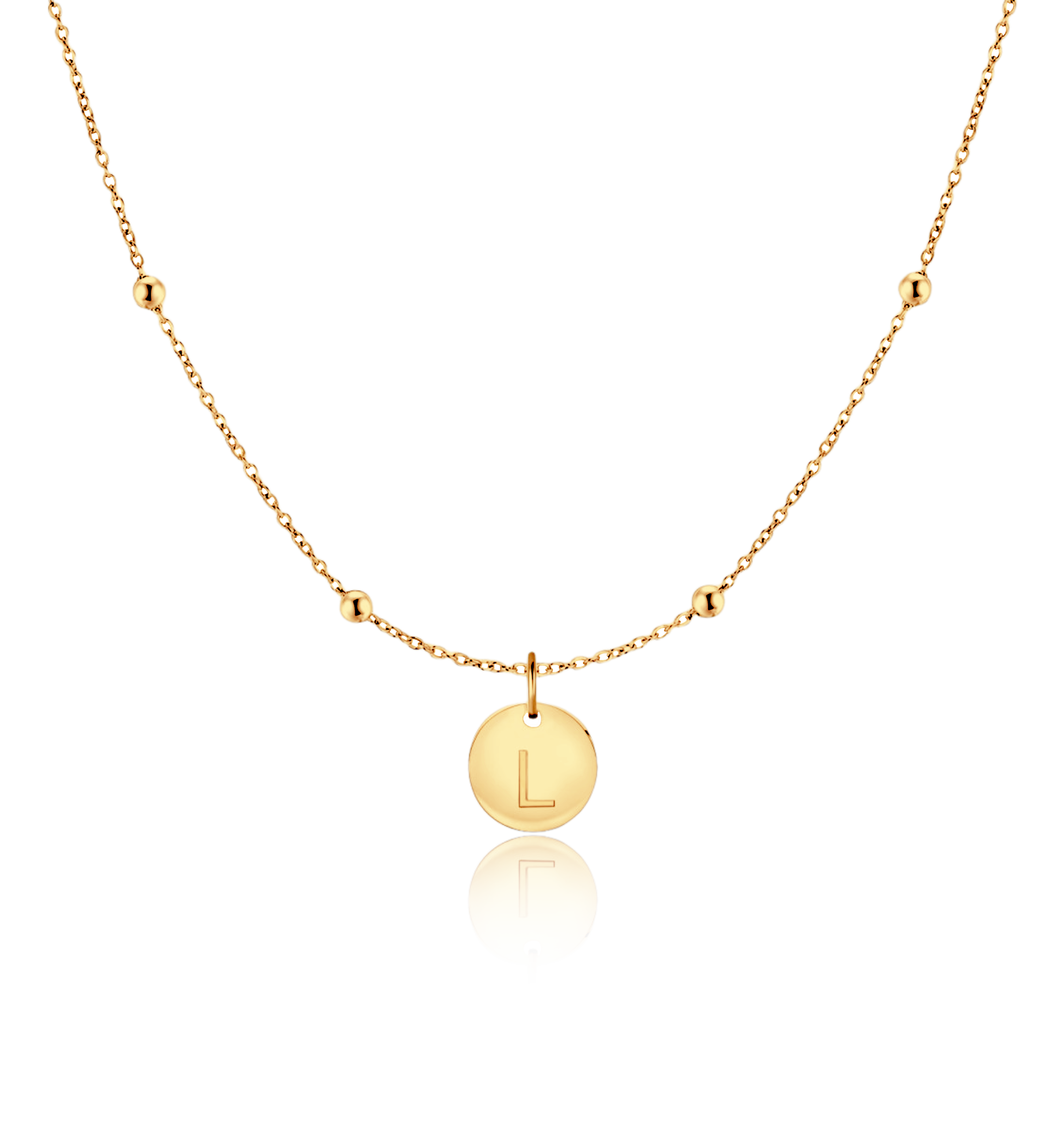 Initial Circle Necklace