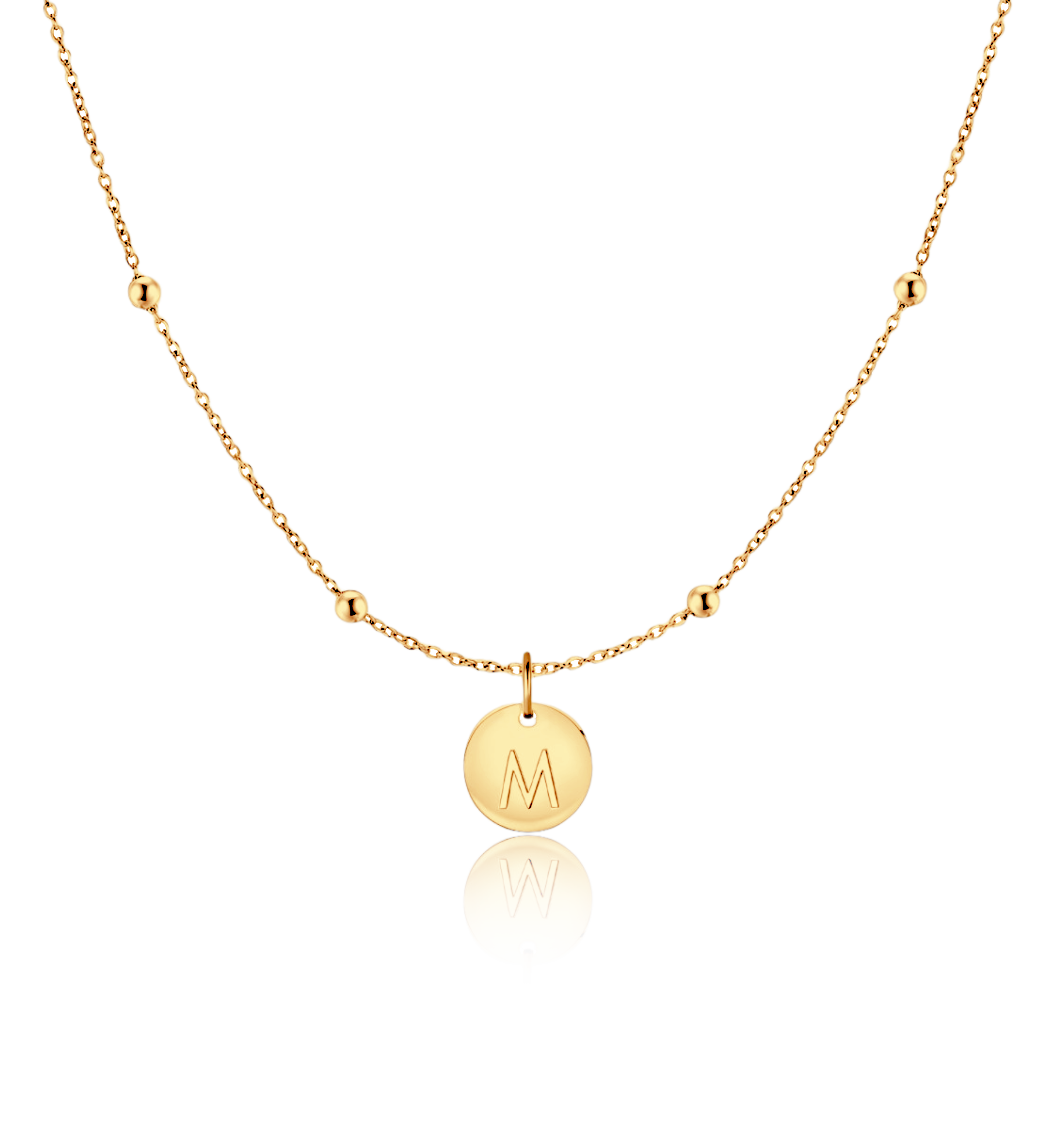 Initial Circle Necklace