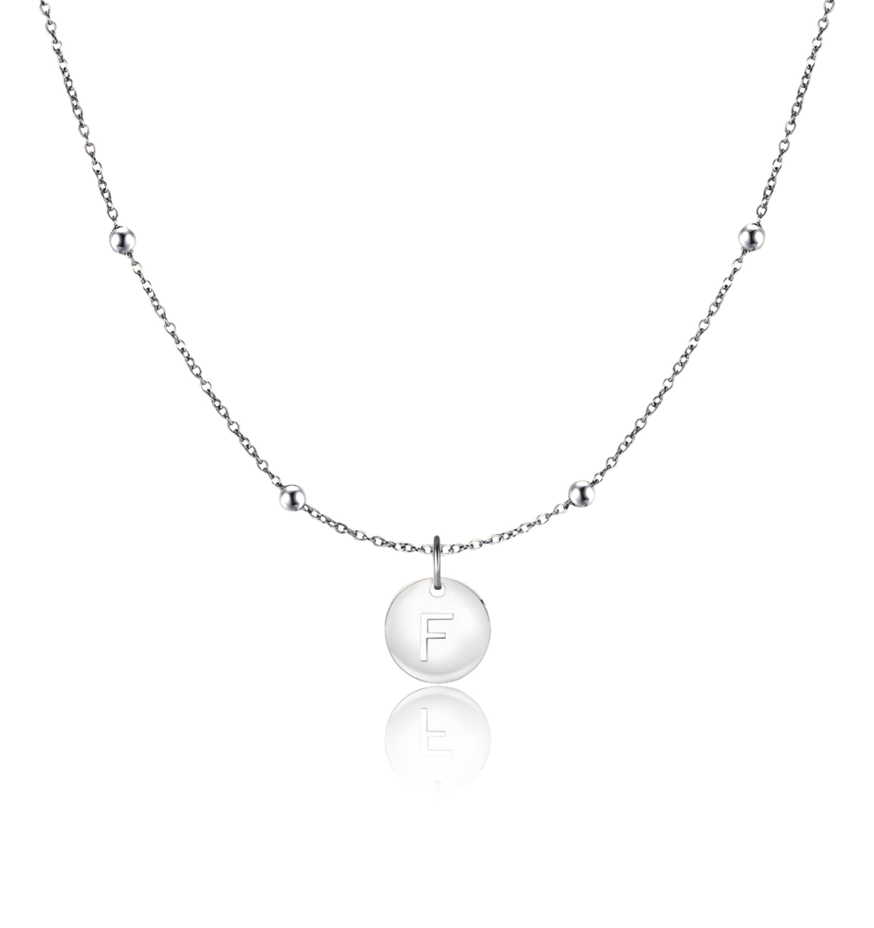 Initial Circle Necklace